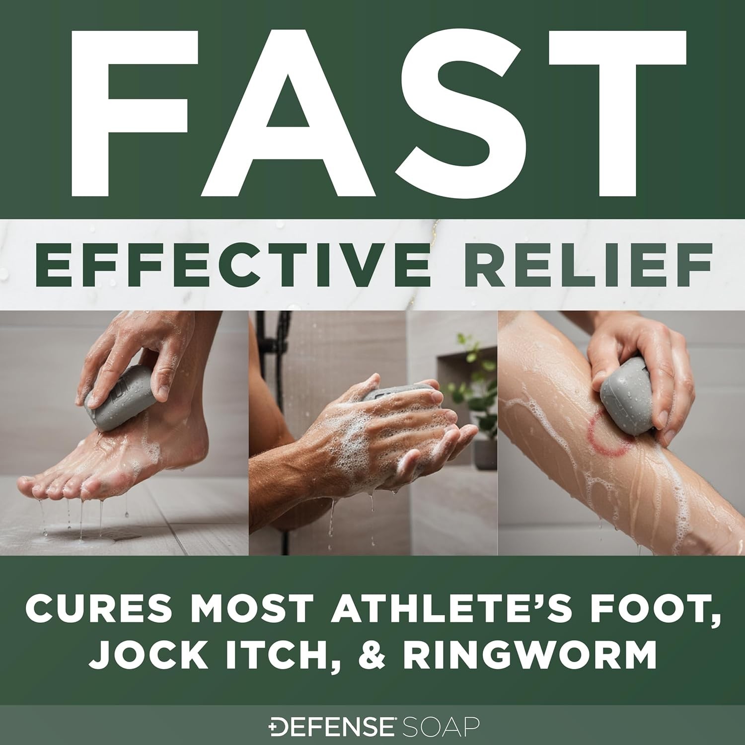 Medicated Antifungal Bar Soap for Athlete’s Foot, Jock Itch & Ringworm Relief