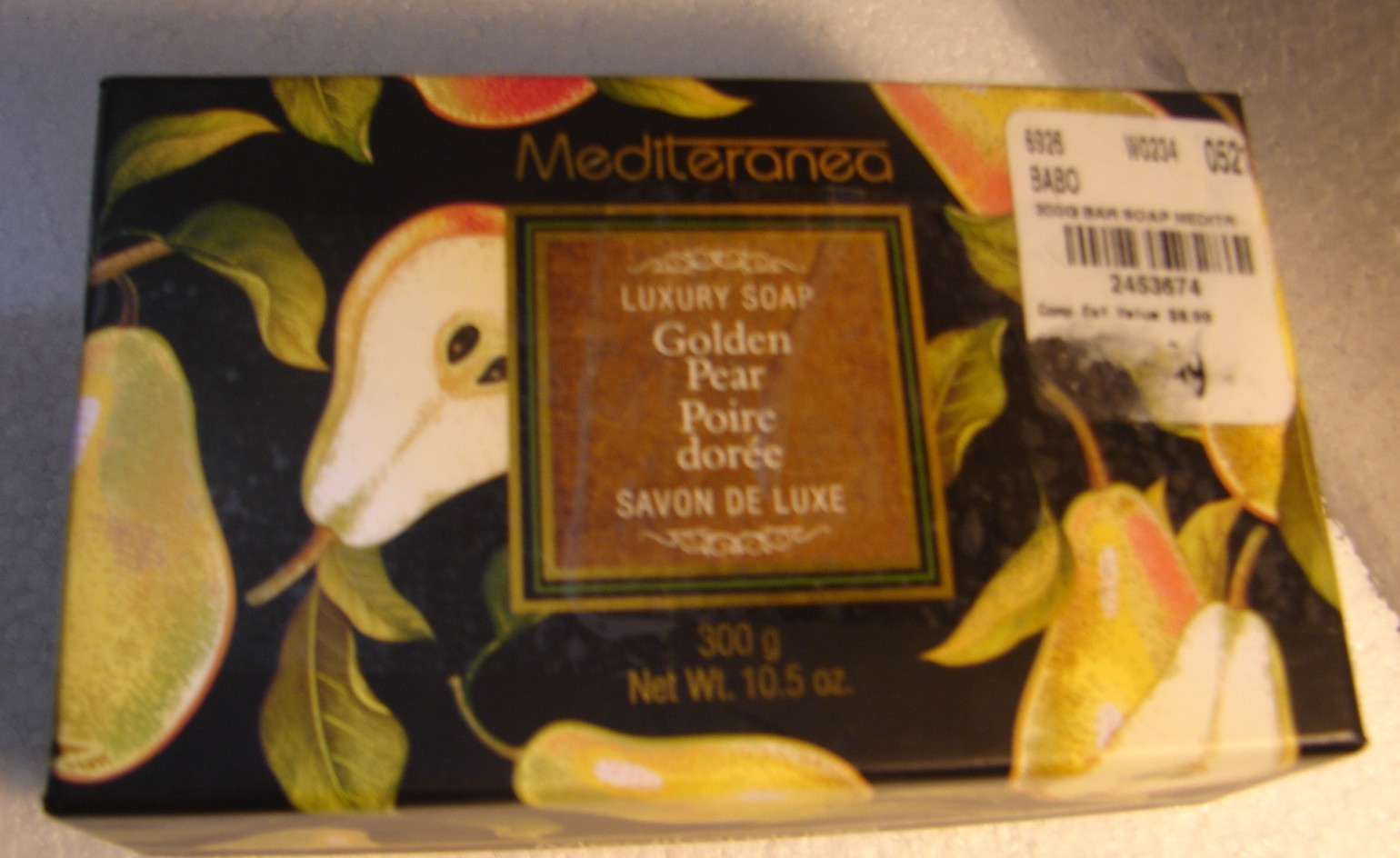 MEDITERANEA Luxury Soap – Golden Pear – 300 g/ 10.5 oz – NEW in Box