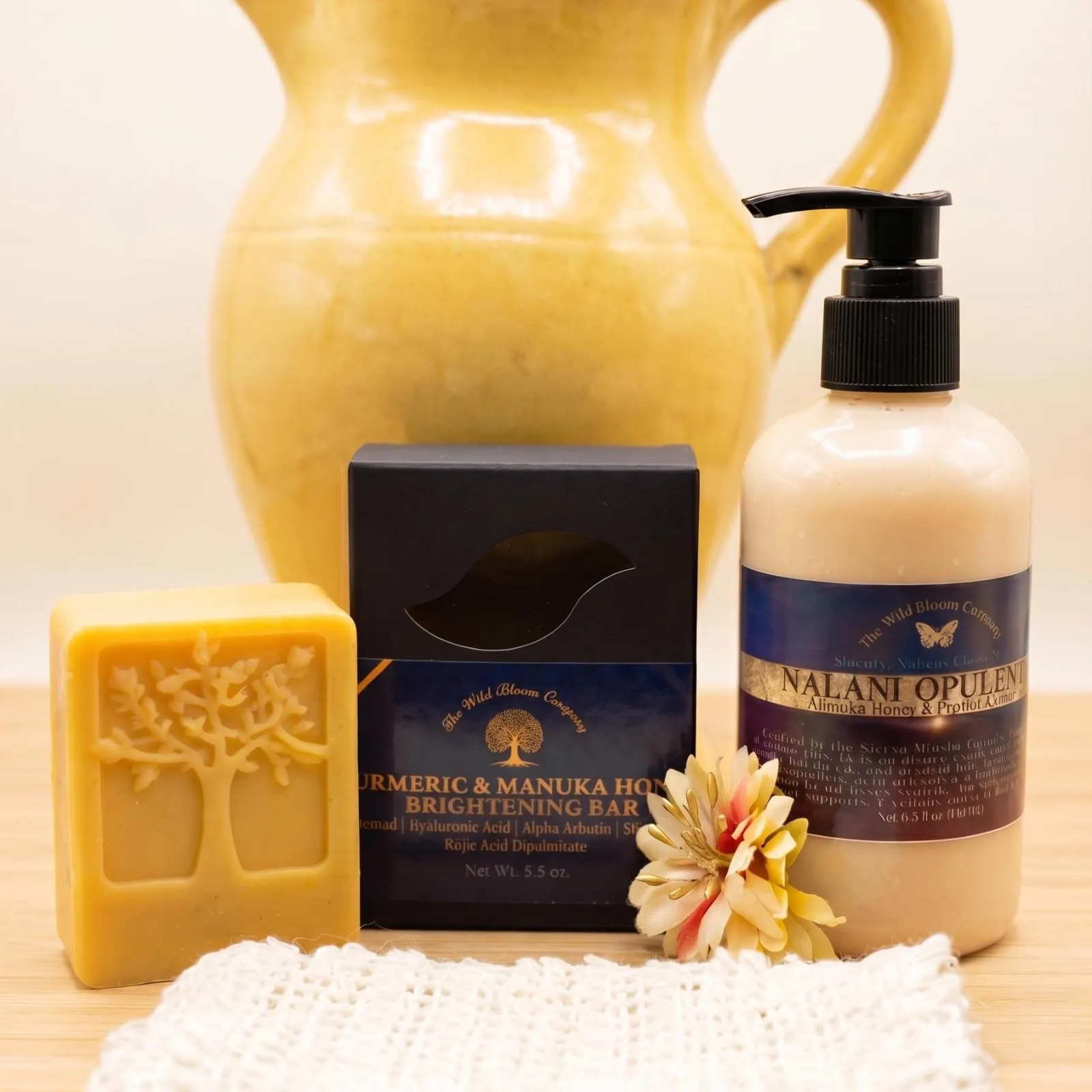 Manuka Honey Turmeric Tallow Soap | Kojic Acid Niacinamide Face Body Cleanser