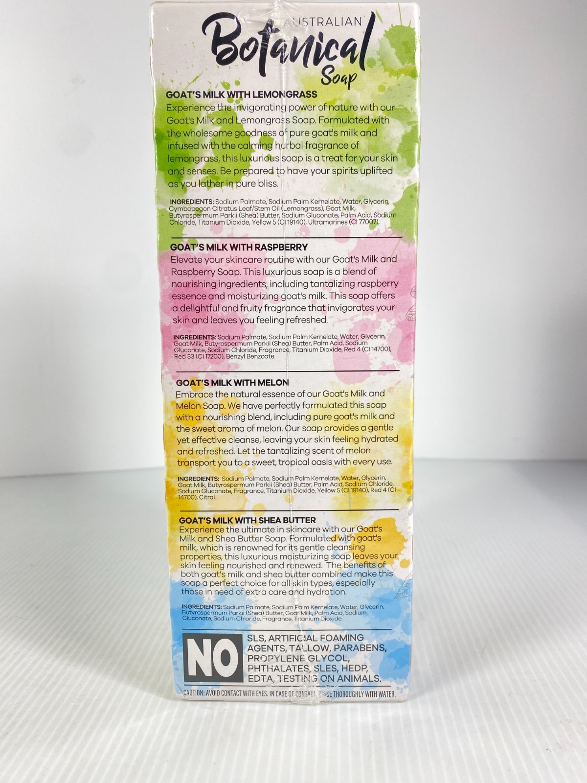 Australian Botanical Goats Milk Soap Bars 8 Bars pack