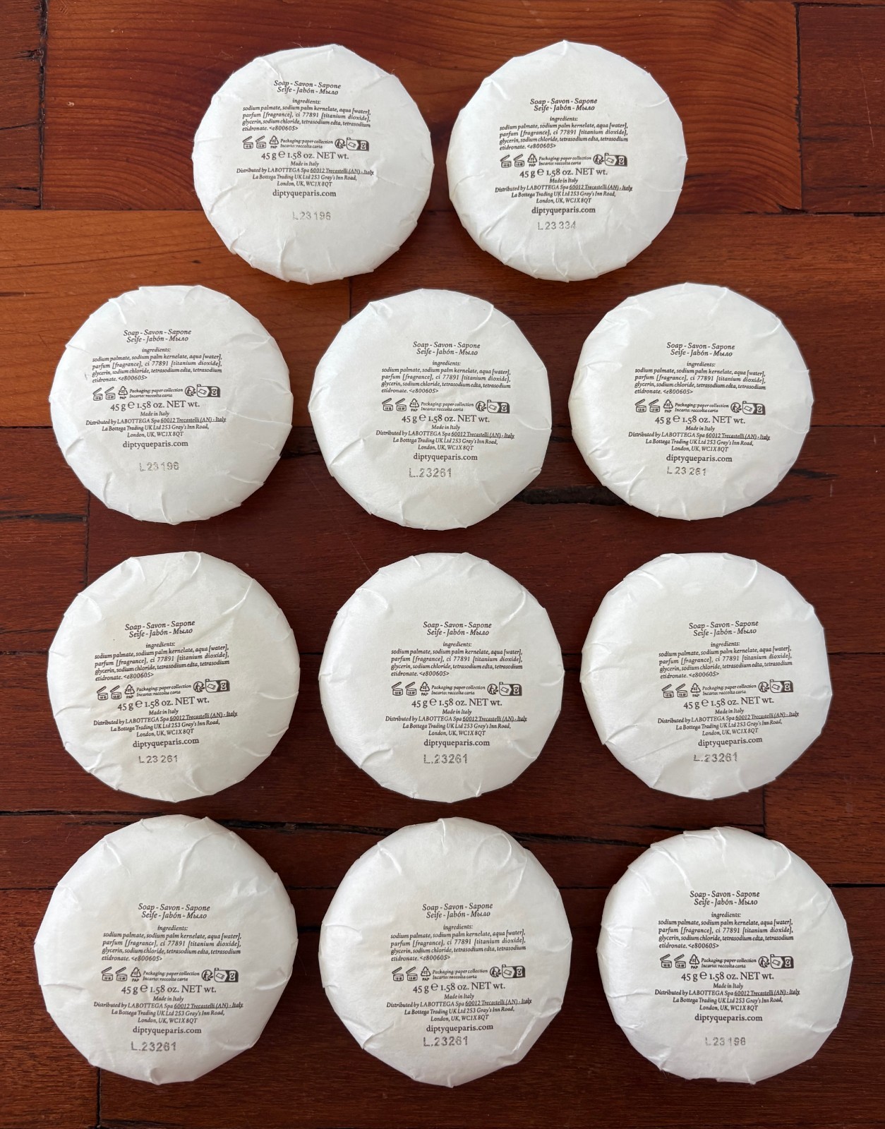 11x DIPTYQUE PARIS Philosykos Soap Bar Savon Sapone – Travel Size 45g / 1.58oz