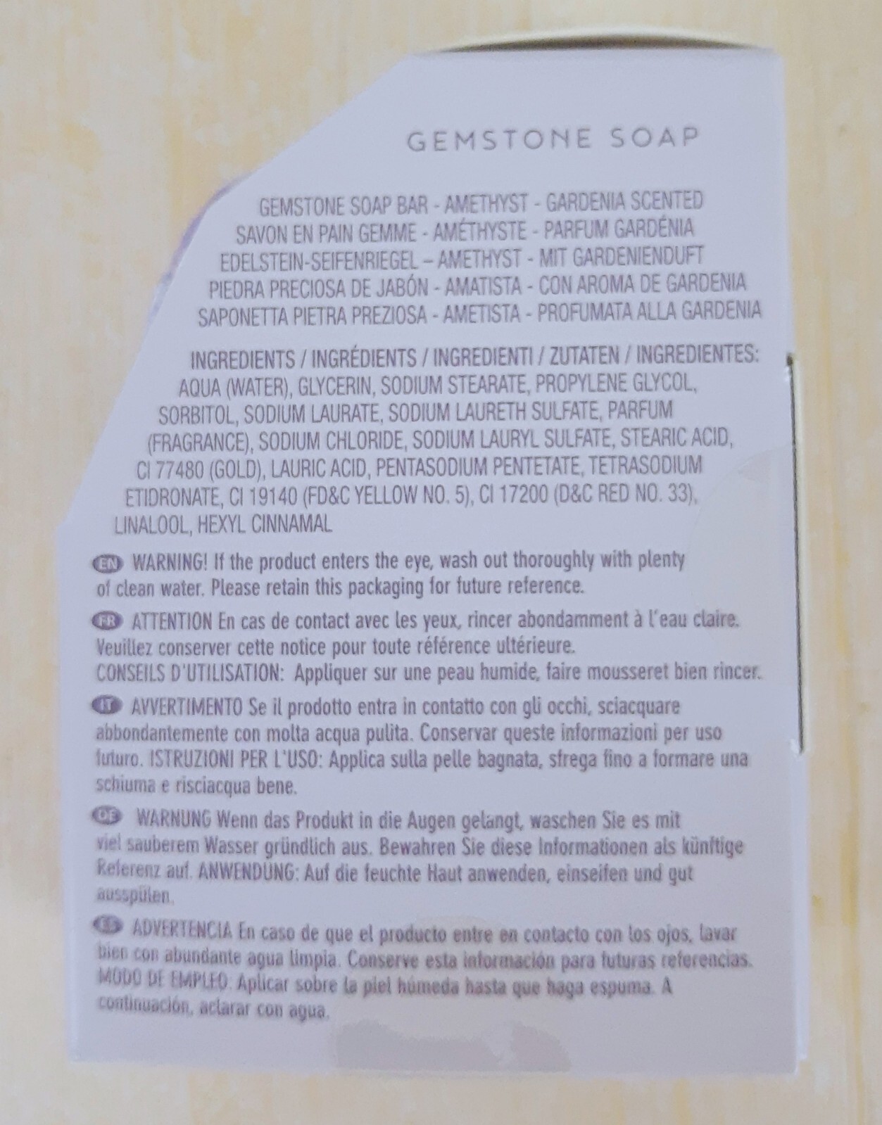 NWT Yes Studio (3) Gemstone Soaps – Pink Sapphire, Amethyst, Jade
