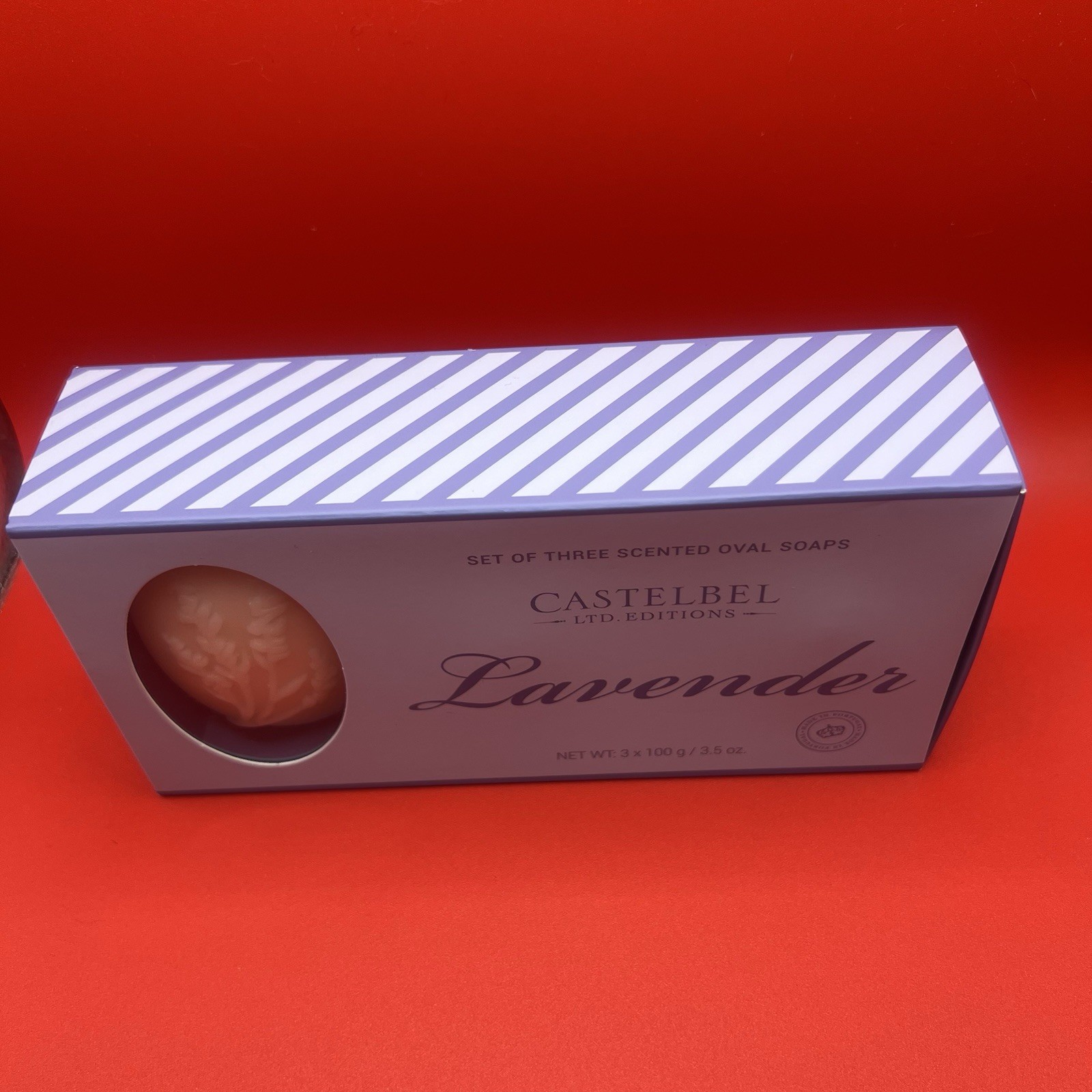 Castebel Set Of Three Scented Oval Soaps Lavander