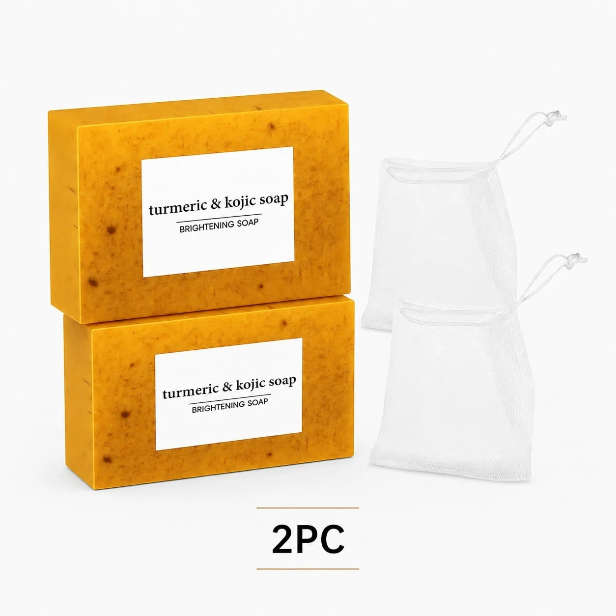 Turmeric Lemon Kojic Acid Soap 100g Face Body Handmade Cleansing Bar 1 Pack