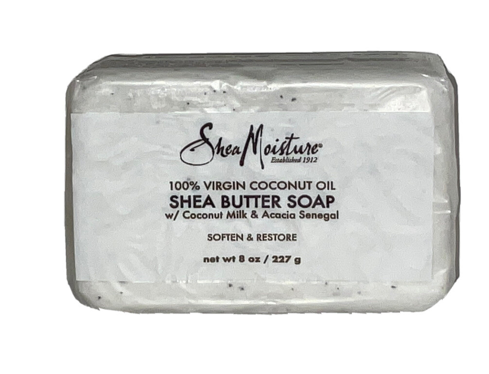 Shea Moisture 100% Virgin Coconut Oil Coconut Milk & Acacia Senegal 8oz Bar Soap
