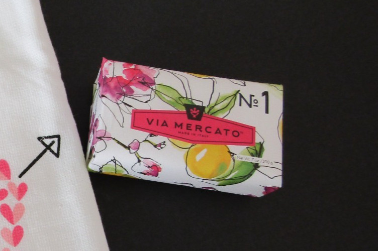 Pre de Provence luxury soap and Valentine Love towel