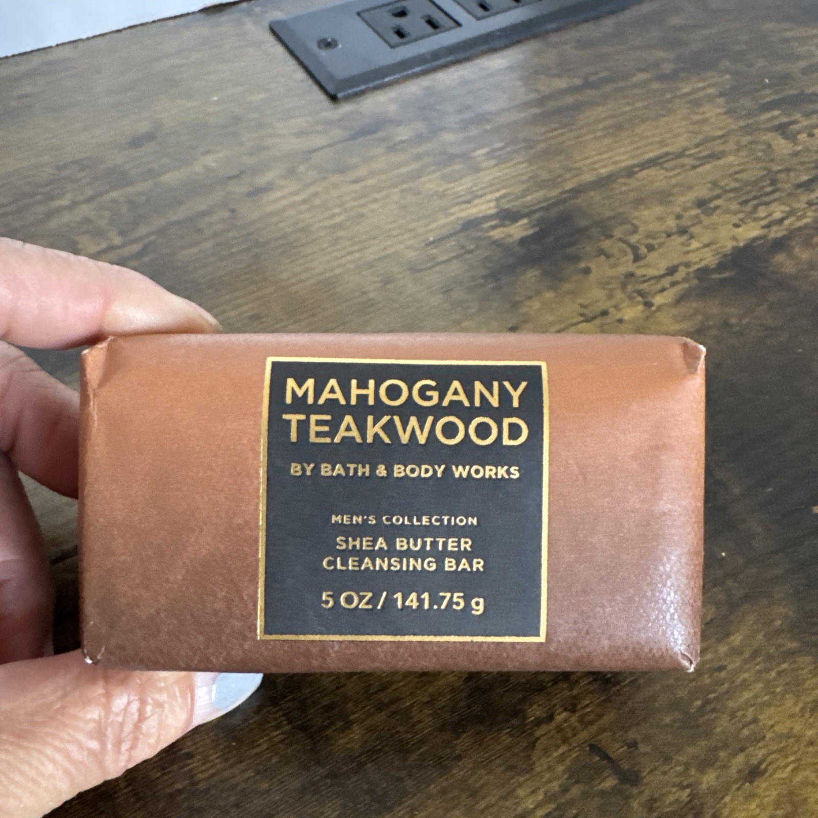 Bath & Body Works MAHOGANY TEAKWOOD Shea Butter Cleansing Bar Body Soap 5 oz