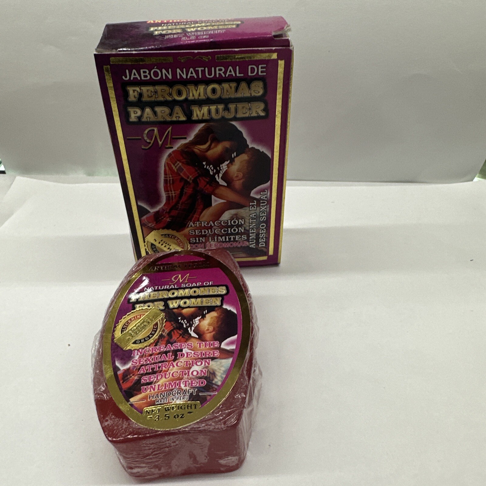 (Jabon) Soap Natural Feromonas Para Mujer Atraccion Seduccion Sin Limite