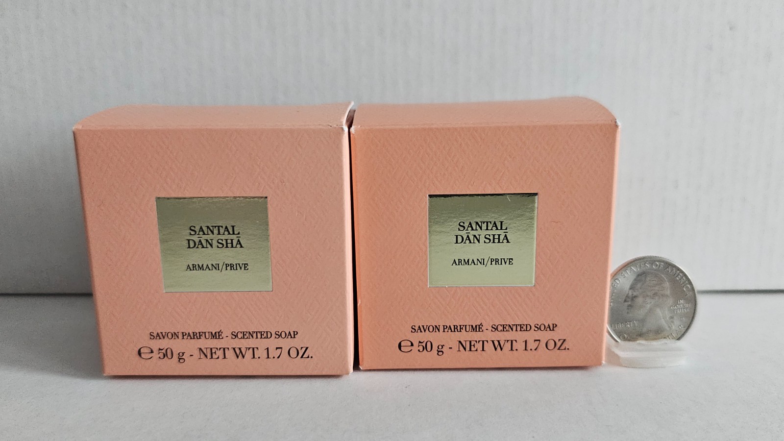Armani Privé SANTAL DAN SHA Scented Luxury Mini Soap – TWO PIECES 1.7Oz/50g/each