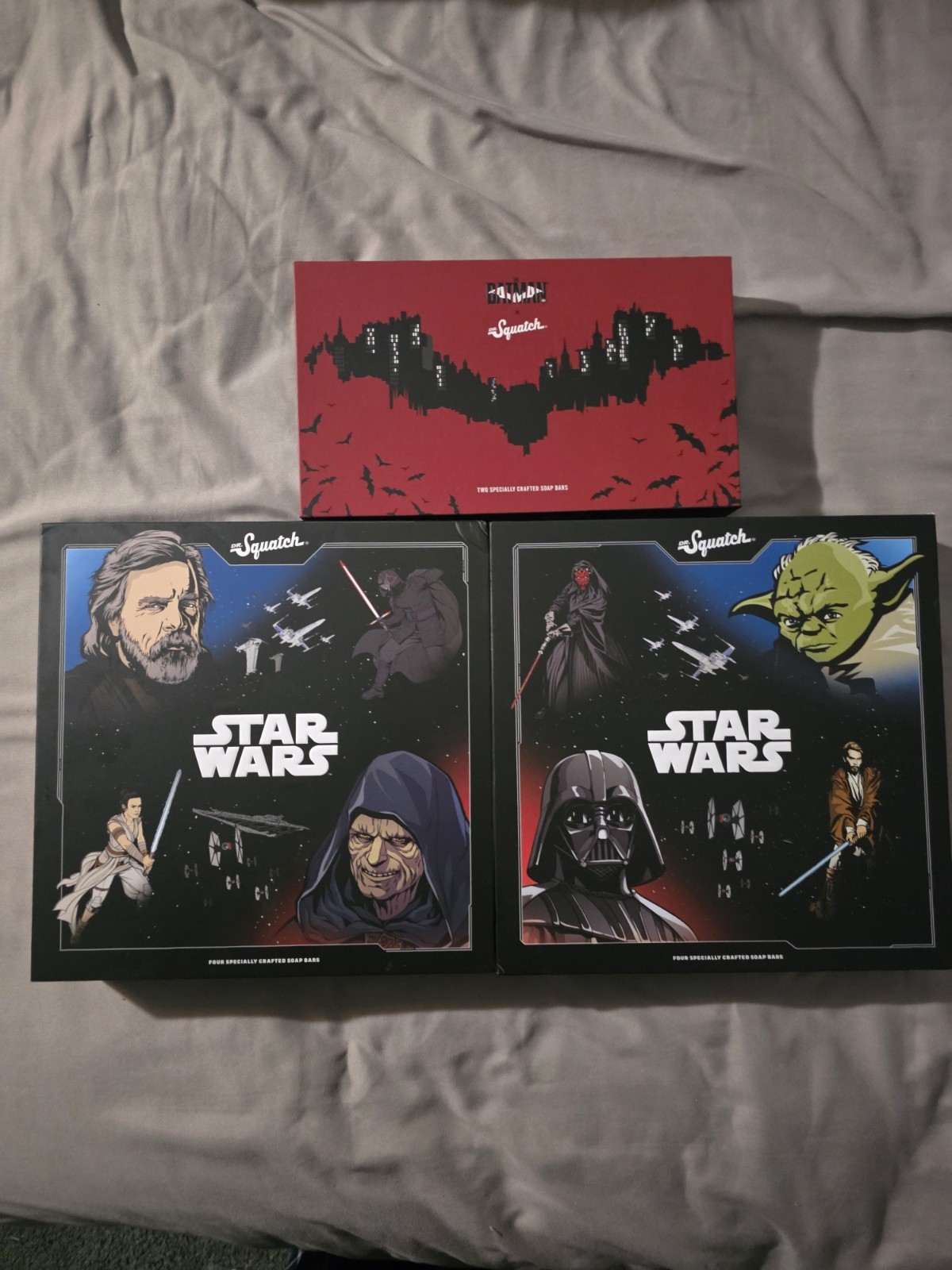 Dr Squatch Batman, Star Wars, Complete Box Sets! 1 And 2 ! Rare!