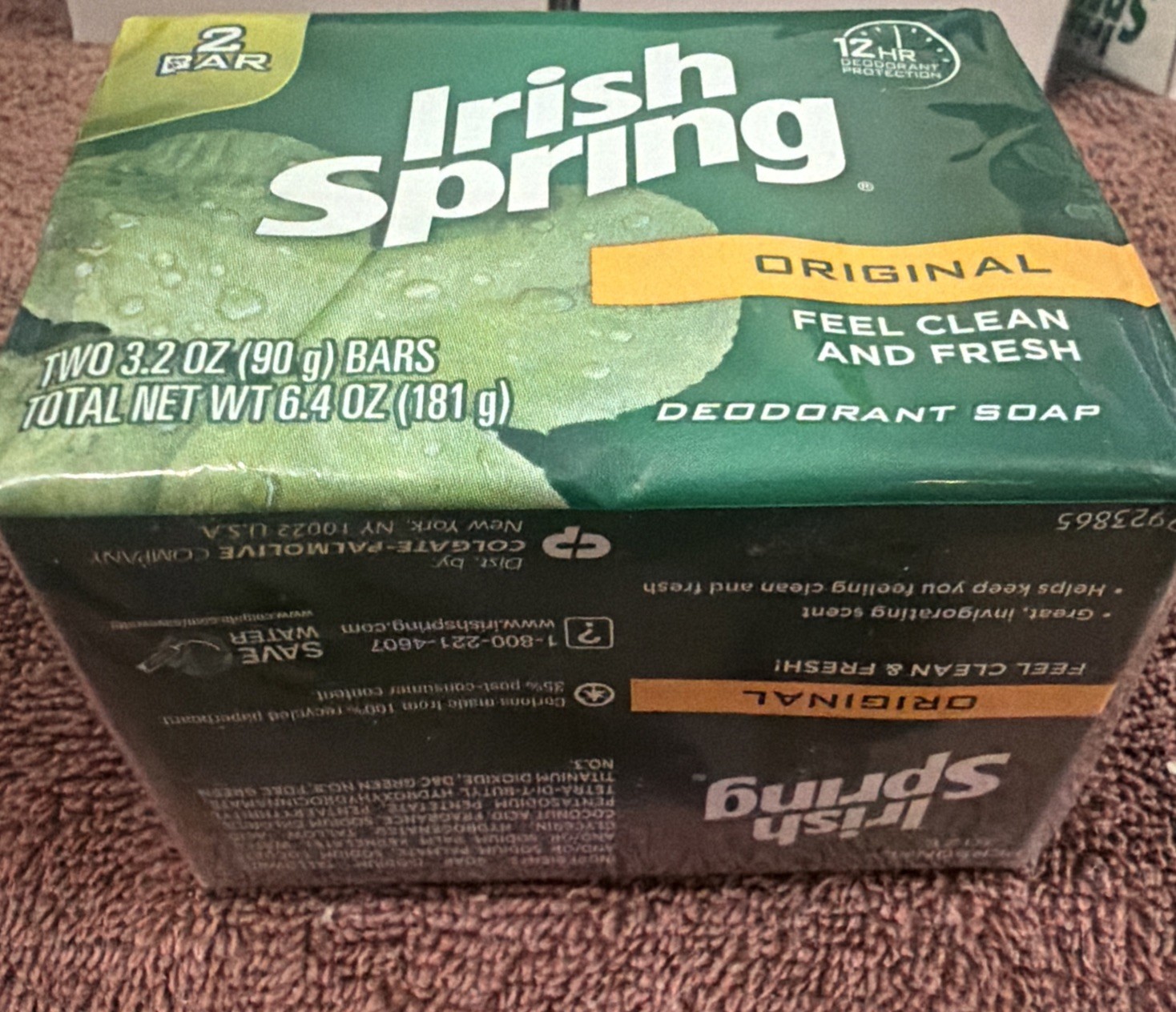 Vintage Irish Spring Bar Soap Mixed Lot of 8 Total Bars Package Bar NOS New
