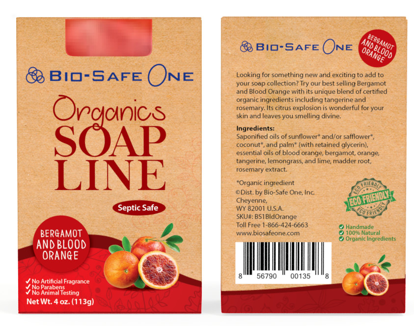 Bio-Safe One, Inc. – Bergamot and Blood Orange Natural Organic Soap Bar 4 oz