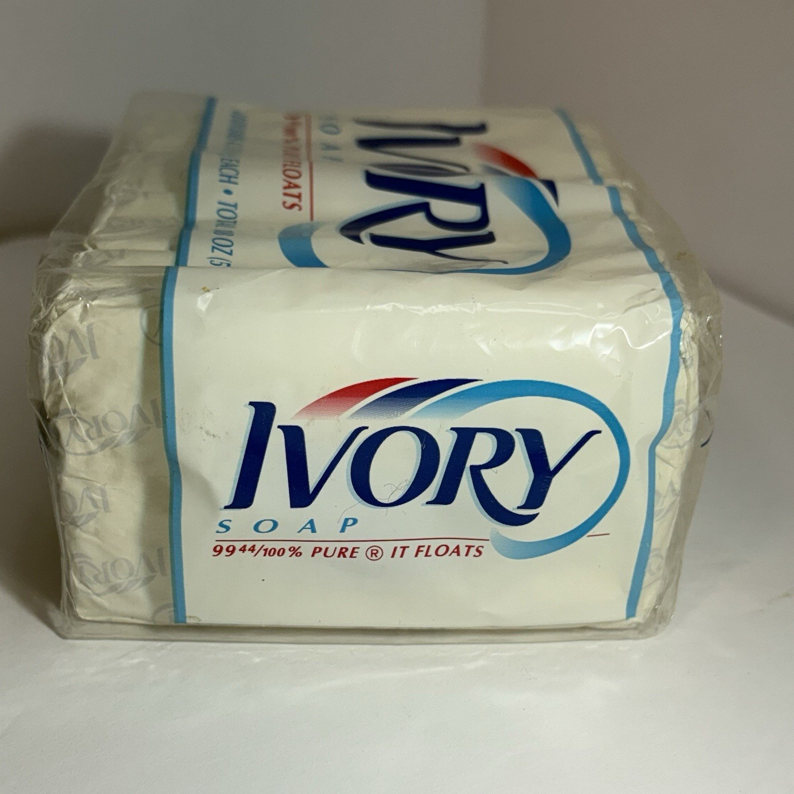 Ivory Soap 4 Bars in original plastic wrap 4.5 oz, 99 44/100% Pure Vtg 1997