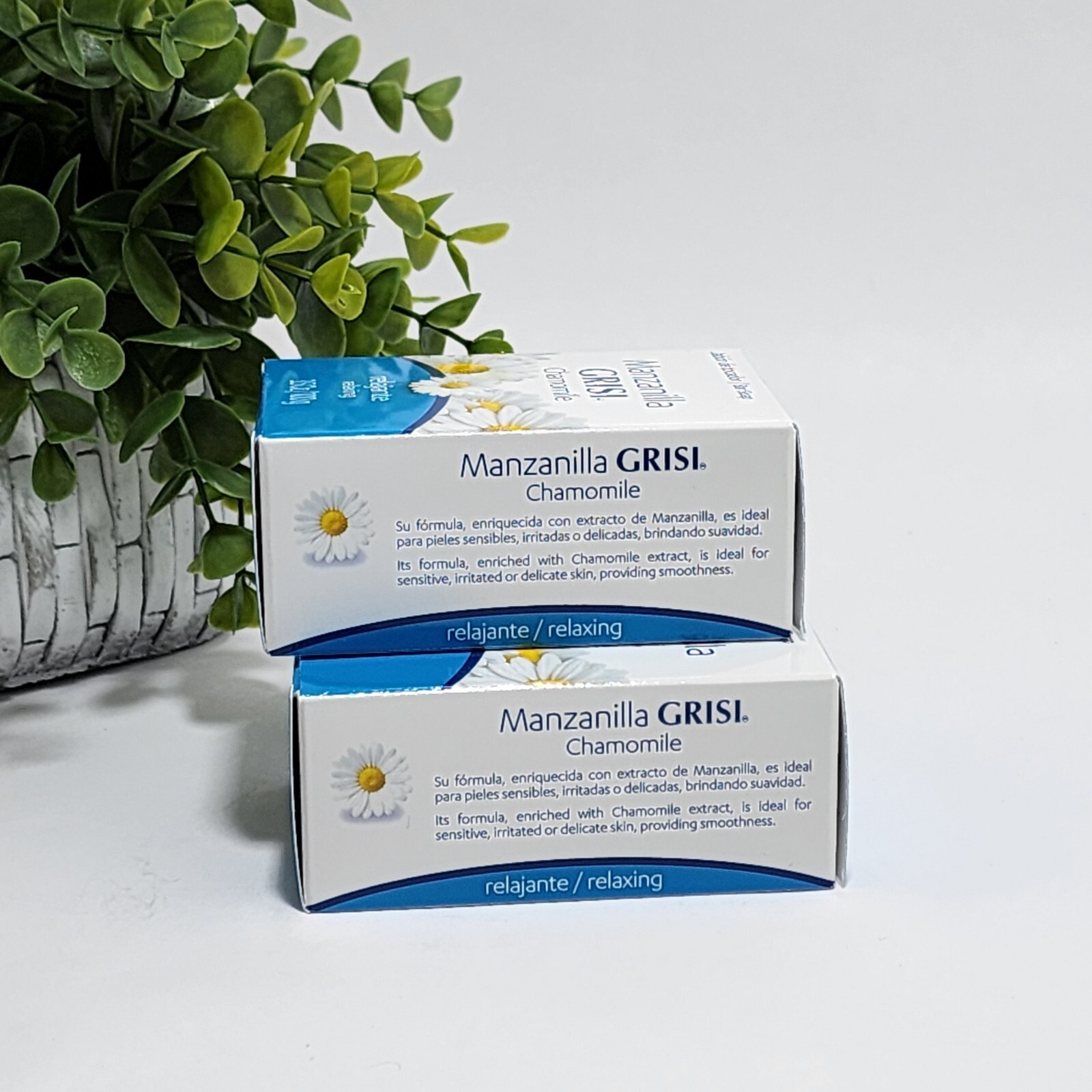 Grisi Chamomile Relaxing Soap Bar Jabon Relajante Manzanilla 3.5 oz ~ 2-Pack