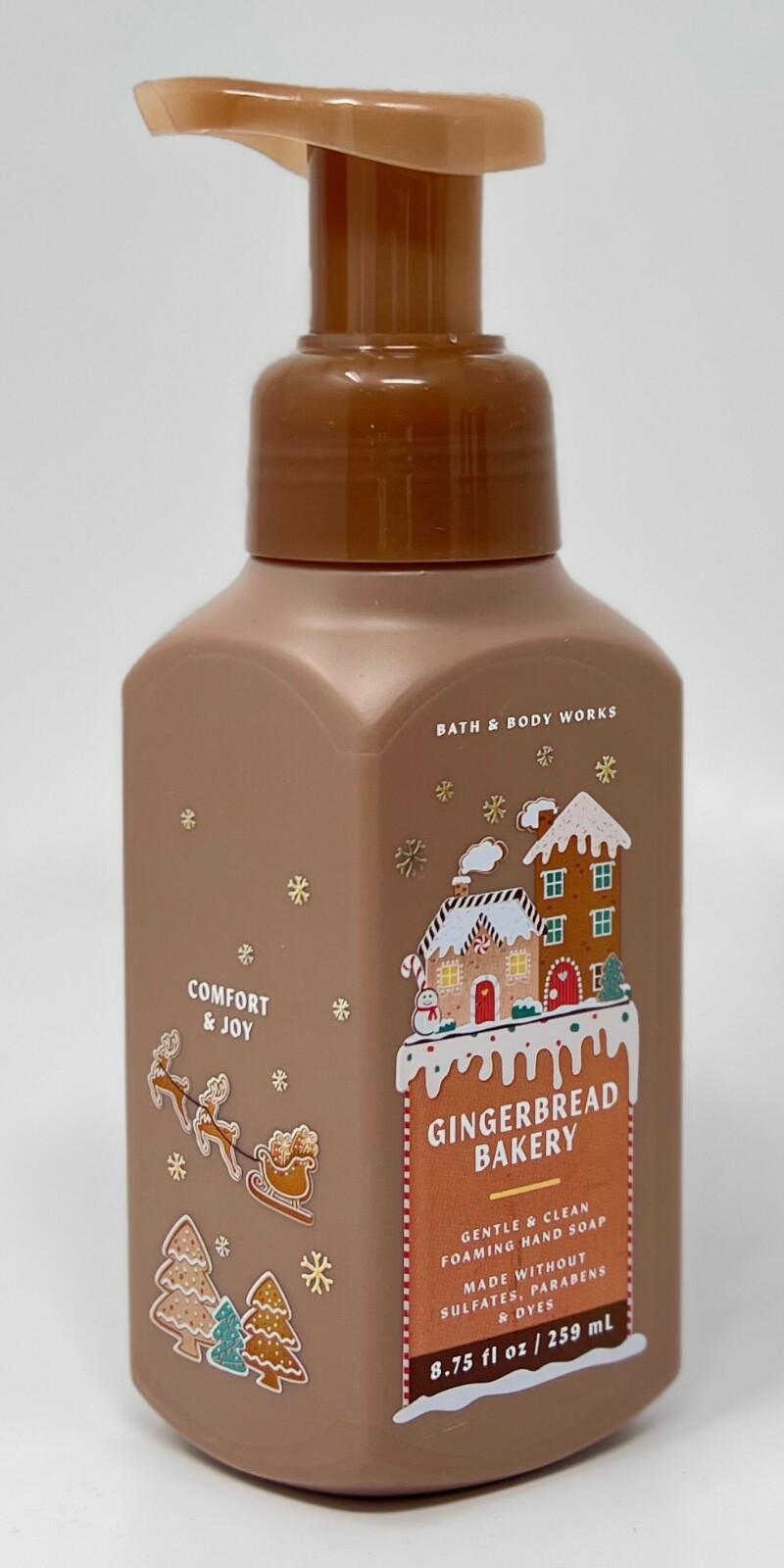 2 BATH & BODY WORKS GINGERBREAD BAKERY GENTLE CLEAN FOAMING HAND SOAP WASH PUMP