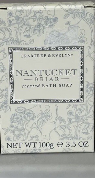Crabtree & Evelyn Nantucket Briar Scented Bar Bath Soap Large 3.5 oz Bar NEW