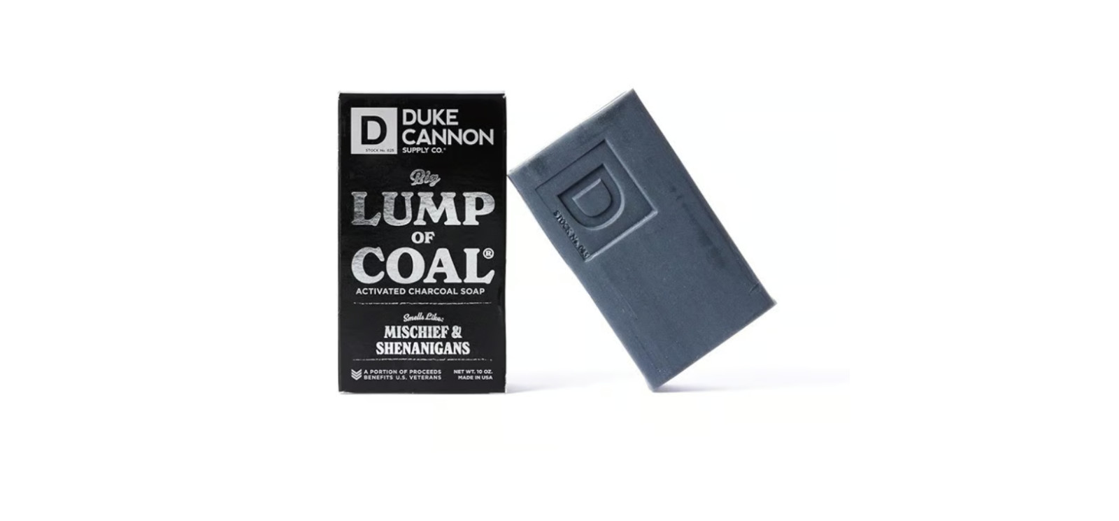 Duke Cannon Supply Co Big Lump of Coal Charcoal Soap – 10oz- 3 Pack