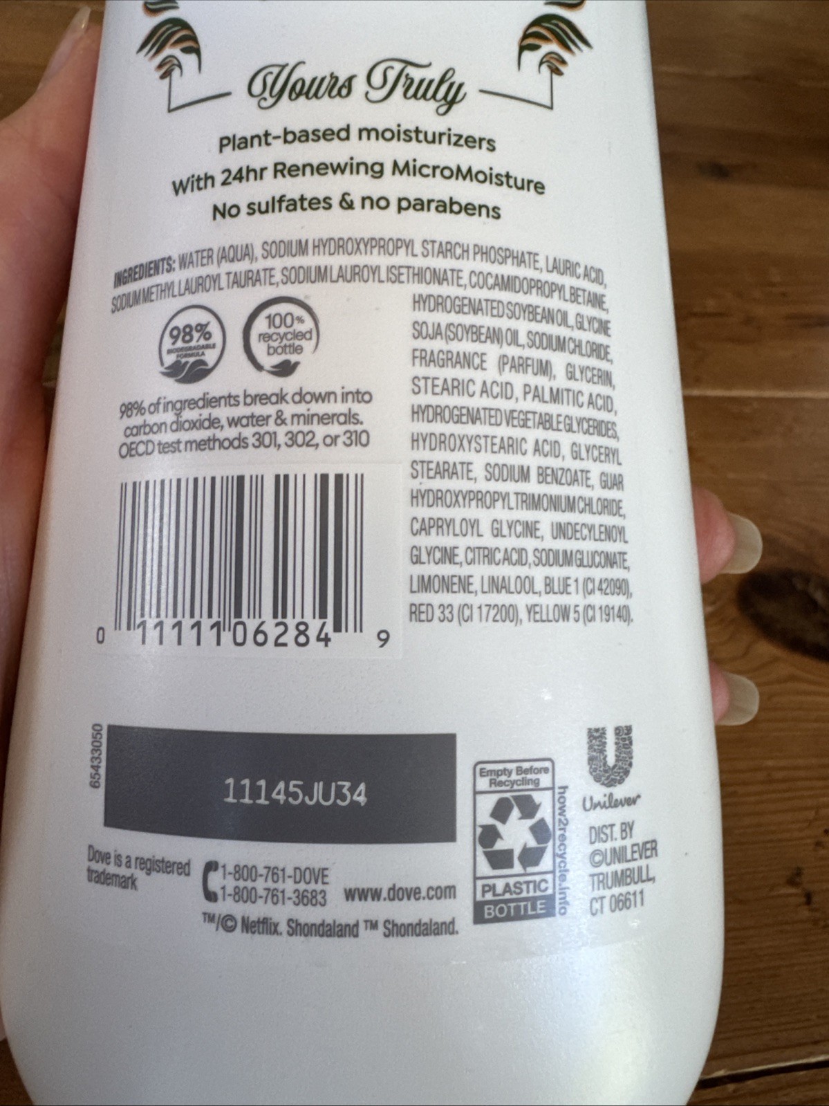 Dove Beauty Limited Edition Bridgerton Body Wash 20 Oz Love & Meadows Wildflower