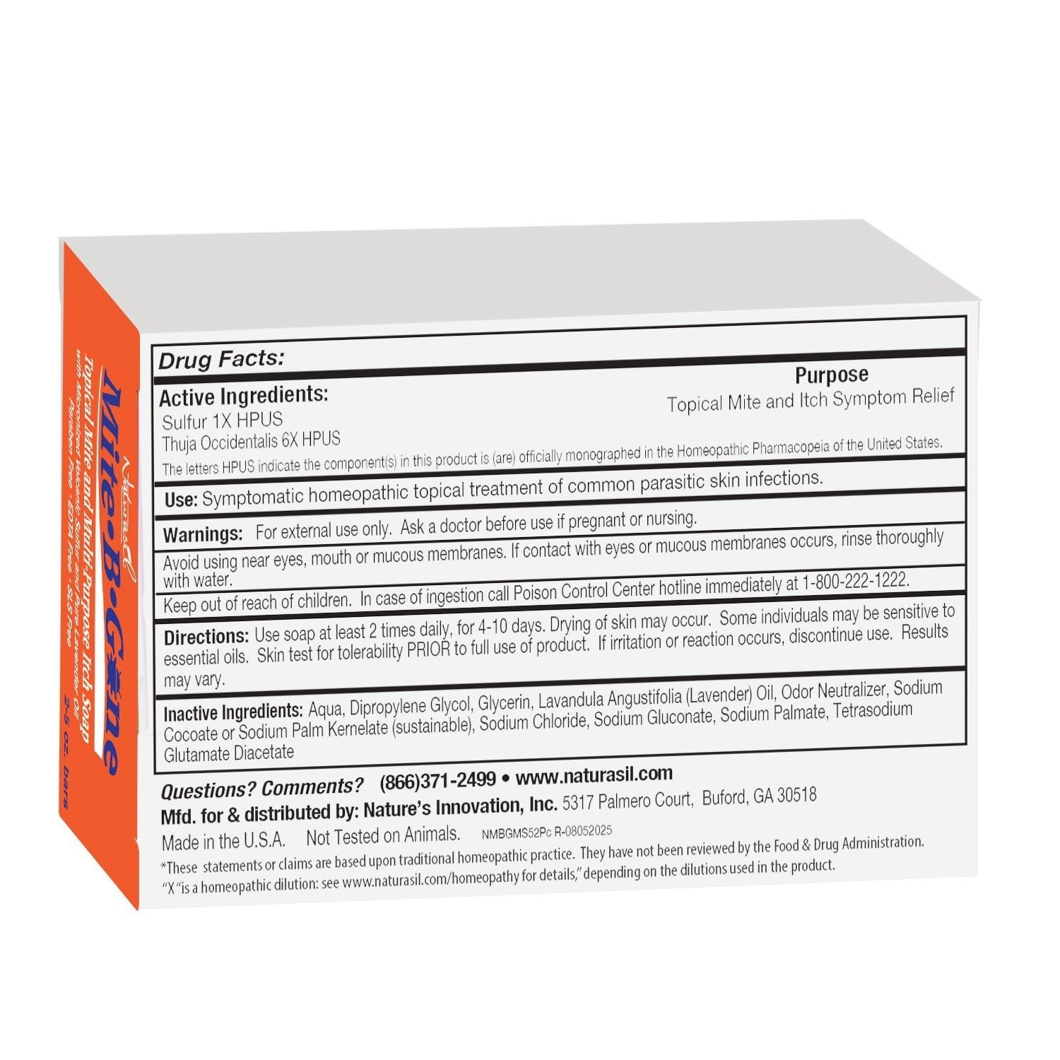 Relief Soap – Fast Anti-Itch Sulfur Treatment for Human Mites, Insect & Mosqu…