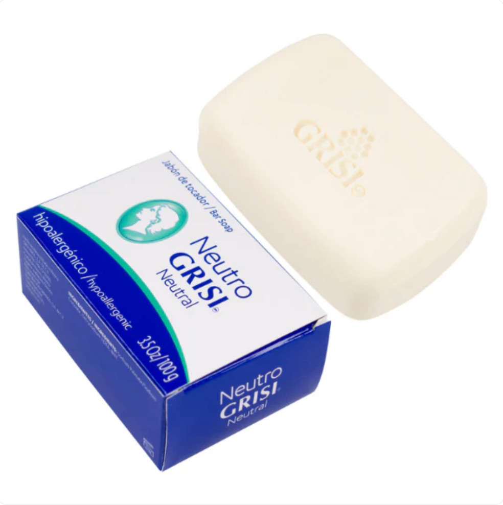 Neutro Grisi Neutral Soap 3.5 oz Pack of 6 Hypoallergenic Bar Soap