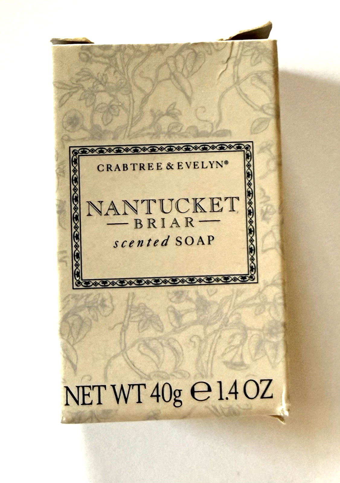 NIB Crabtree & Evelyn Nantucket Briar Scented Bath Soap Lemon/ Honey 1.4 oz Bar
