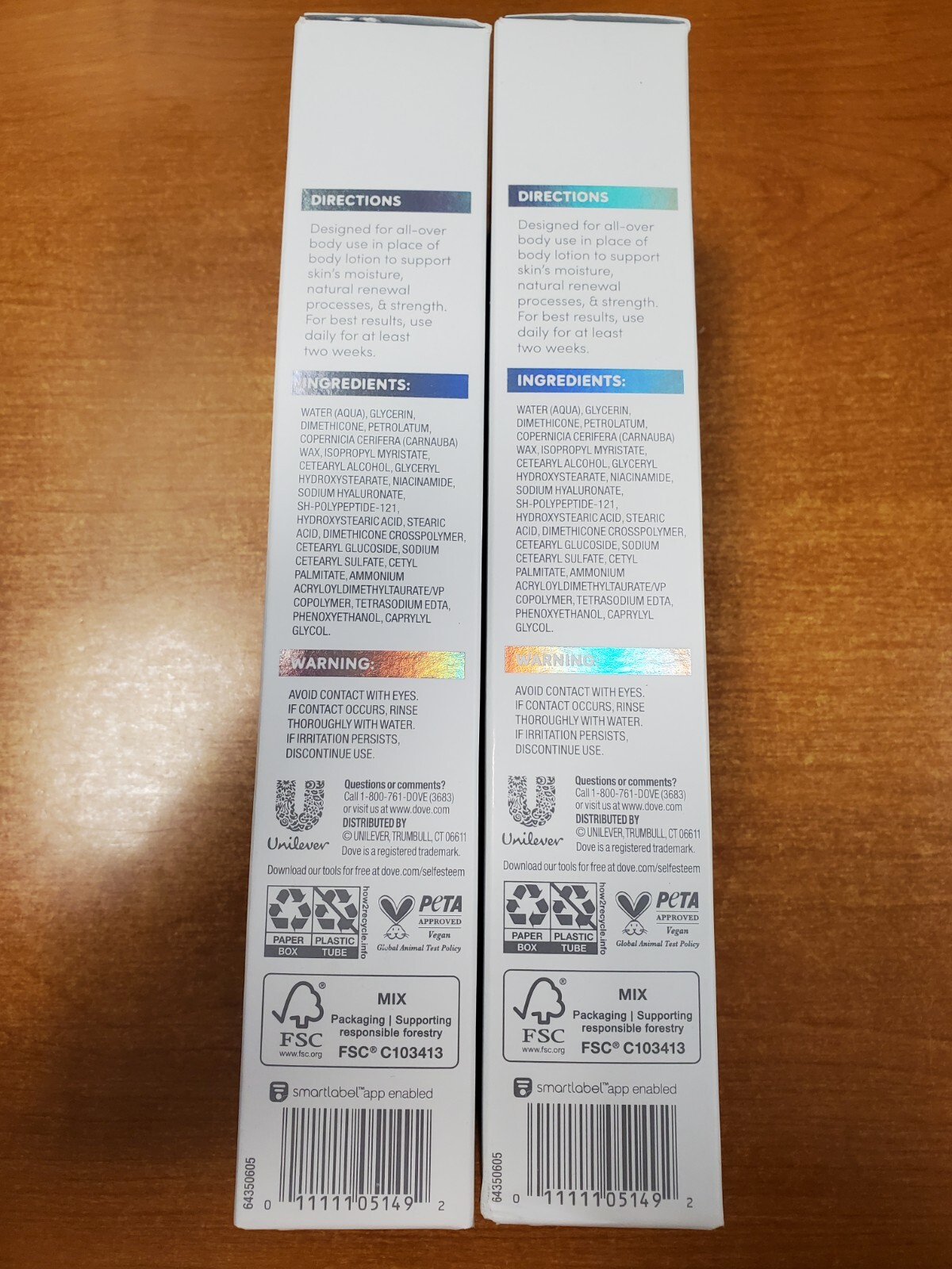 2 Pack: Dove Body Cream Serum Pro-Ceramide + Repair Lotion 8 oz. ea. (1492) R4P7
