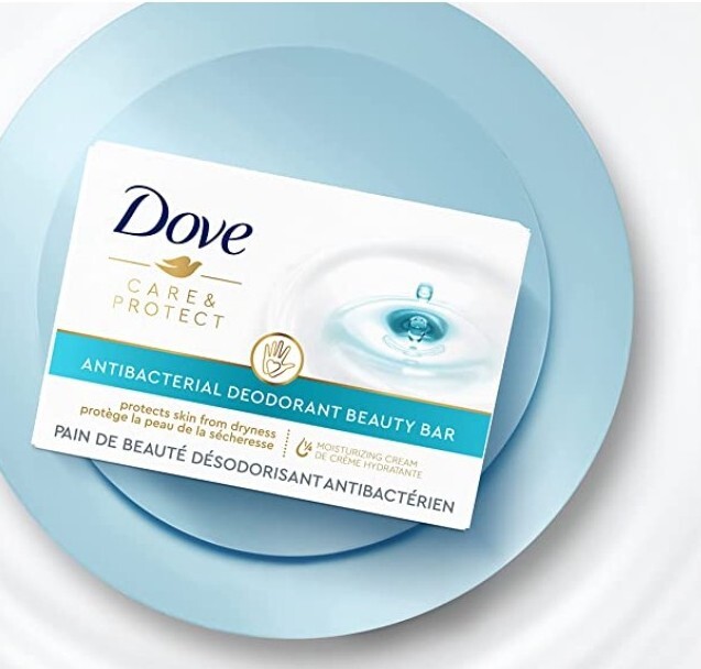 NEW! DOVE (6-BARS) 3.17 Oz. Bars ●ANTIBACTERIAL● Beauty Cream Bars Care/Protect.