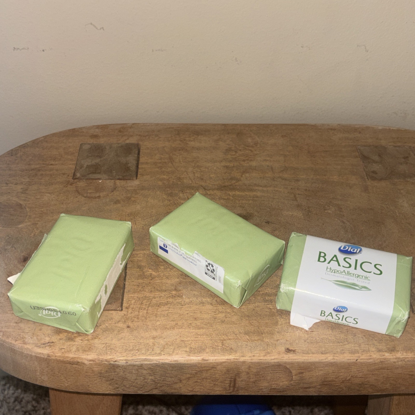 3 BARS Dial Basics Hypoallergenic Bar Soap 3.2 Oz EACH New Discontinued