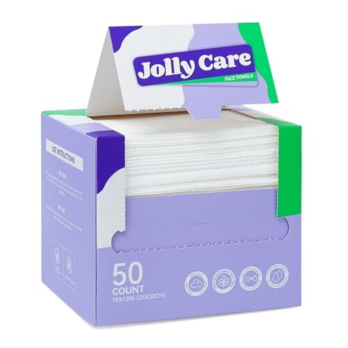 Disposable Face Towels, 10″×12″ XL Face Towelette 10“ X 12″ -50 count-1pack