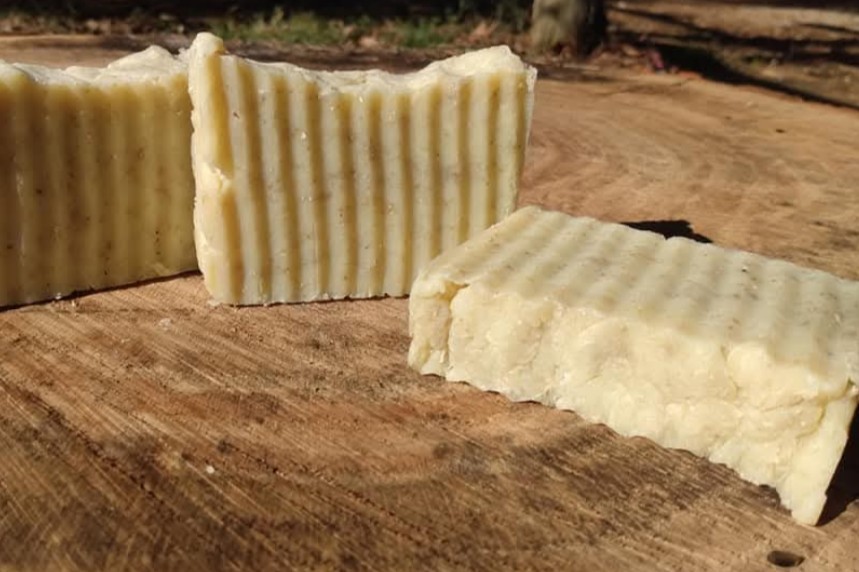 Organic Handmade Citrus Cedar Wood Body Bar Soap, Approx. 4 oz