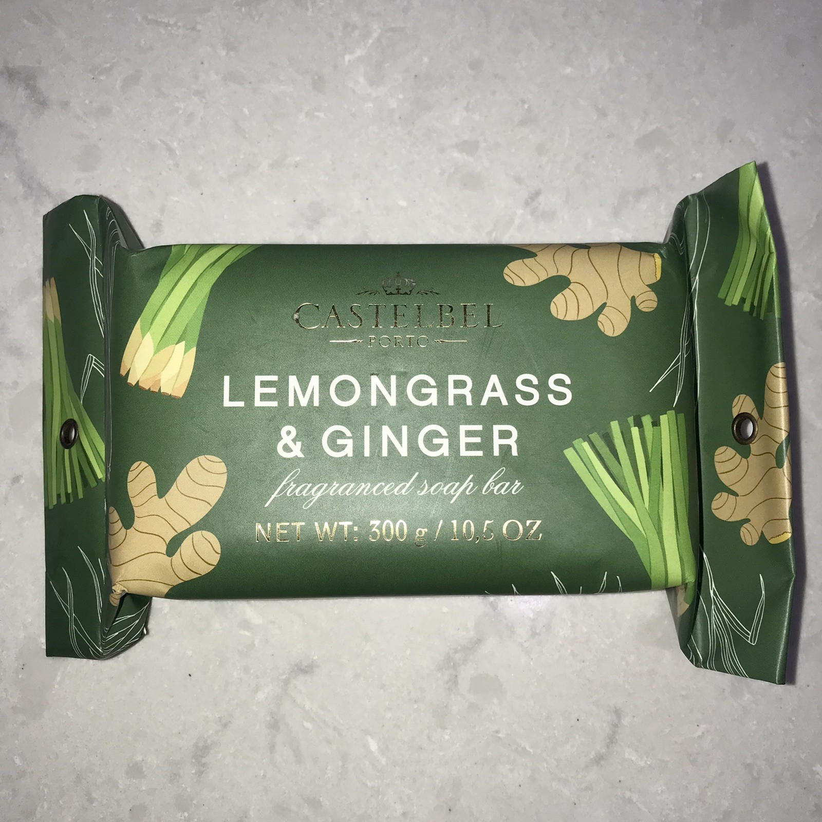 Castelbel Luxury Bath Bar Soap Lemongrass & Ginger Scented 10.5oz Porto Edition