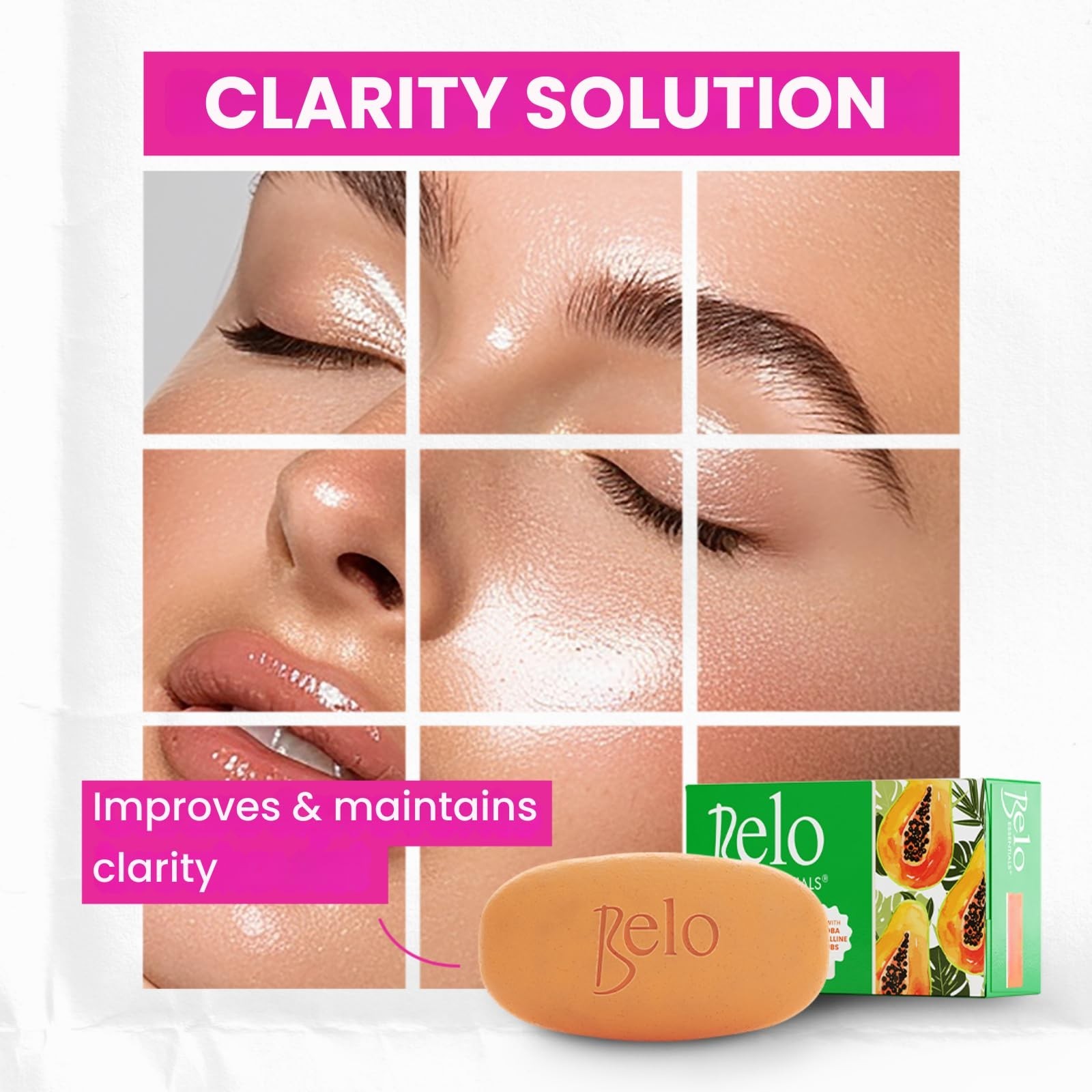 Belo Essentials Cleansing Soap Bar Gentle Exfoliating Soap – 135g