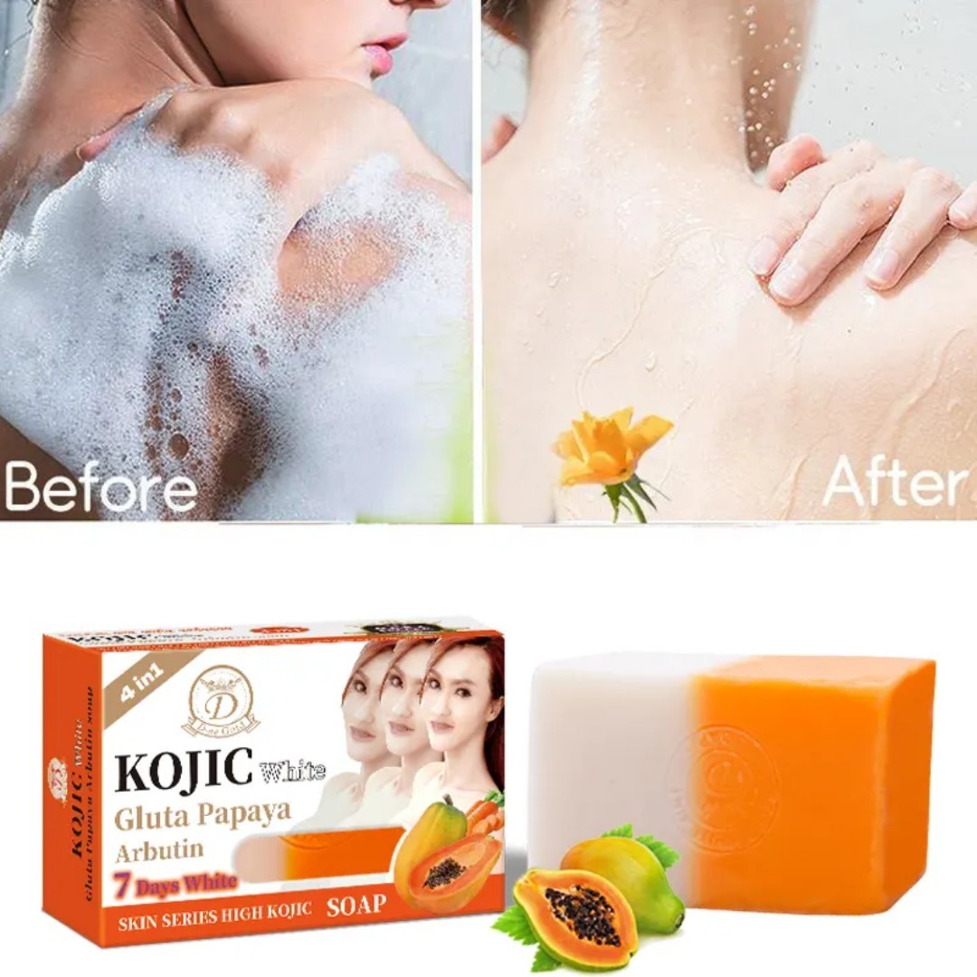 4-Pk Kojic Arbutin Brightening Bar Soap Skin Dark Spot Remover 160g [USA Stock]