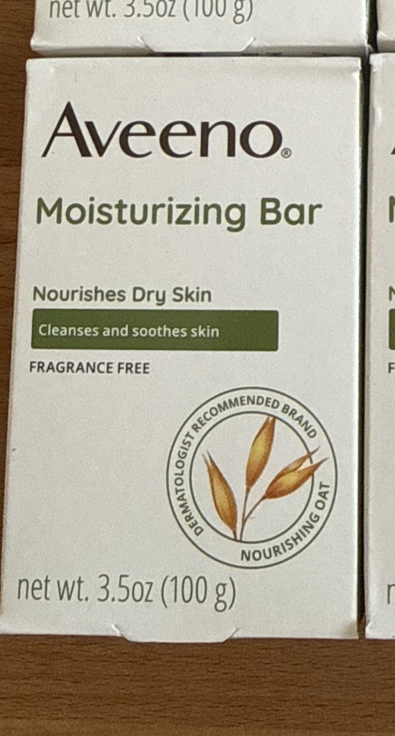 6X-Aveeno Moisturizing Soap Bar With Nourishing Oat 3.5oz EA New