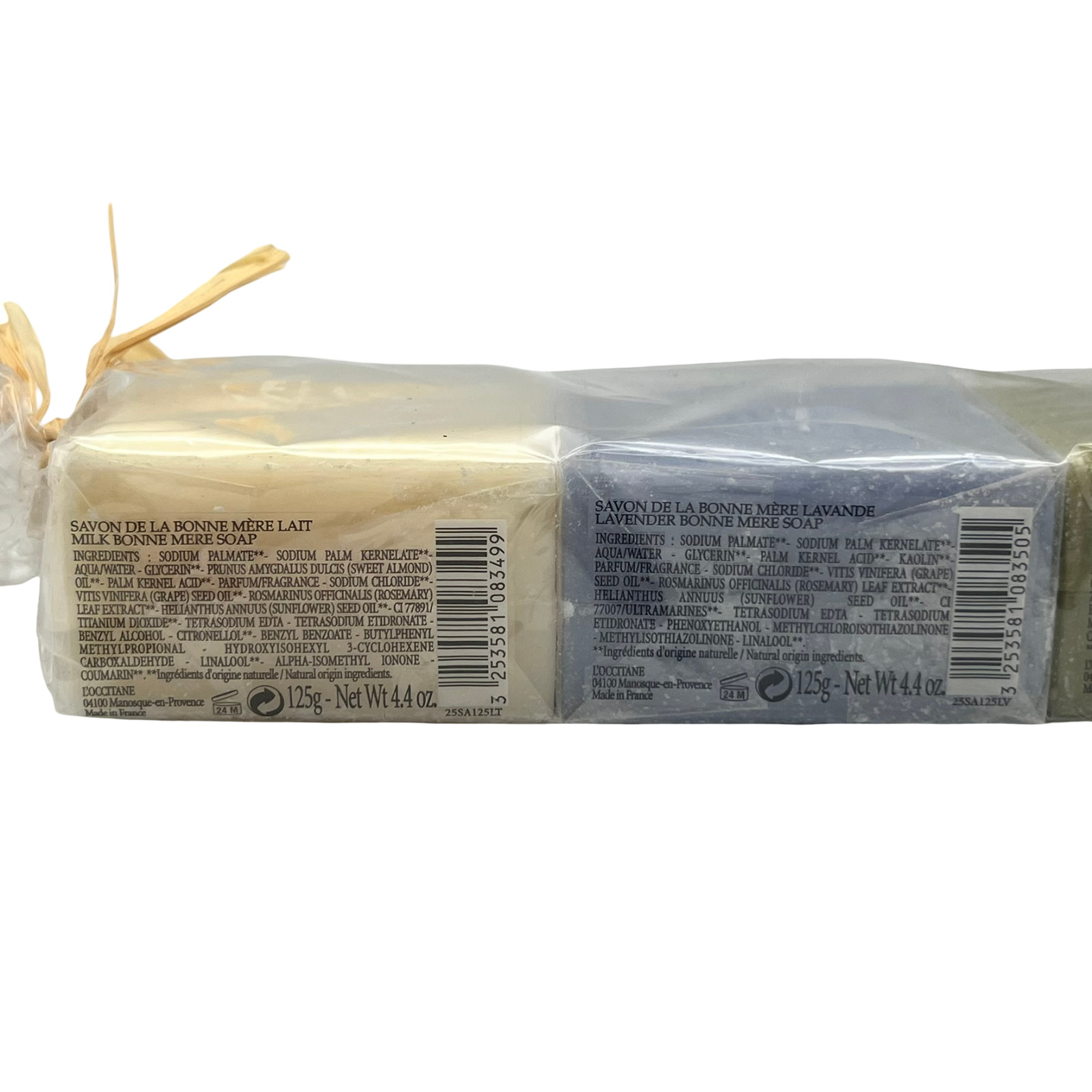 L’Occitane Savon de Marseille Bonne Mere Soap Quattro 4.4oz Gift Set of 4 New