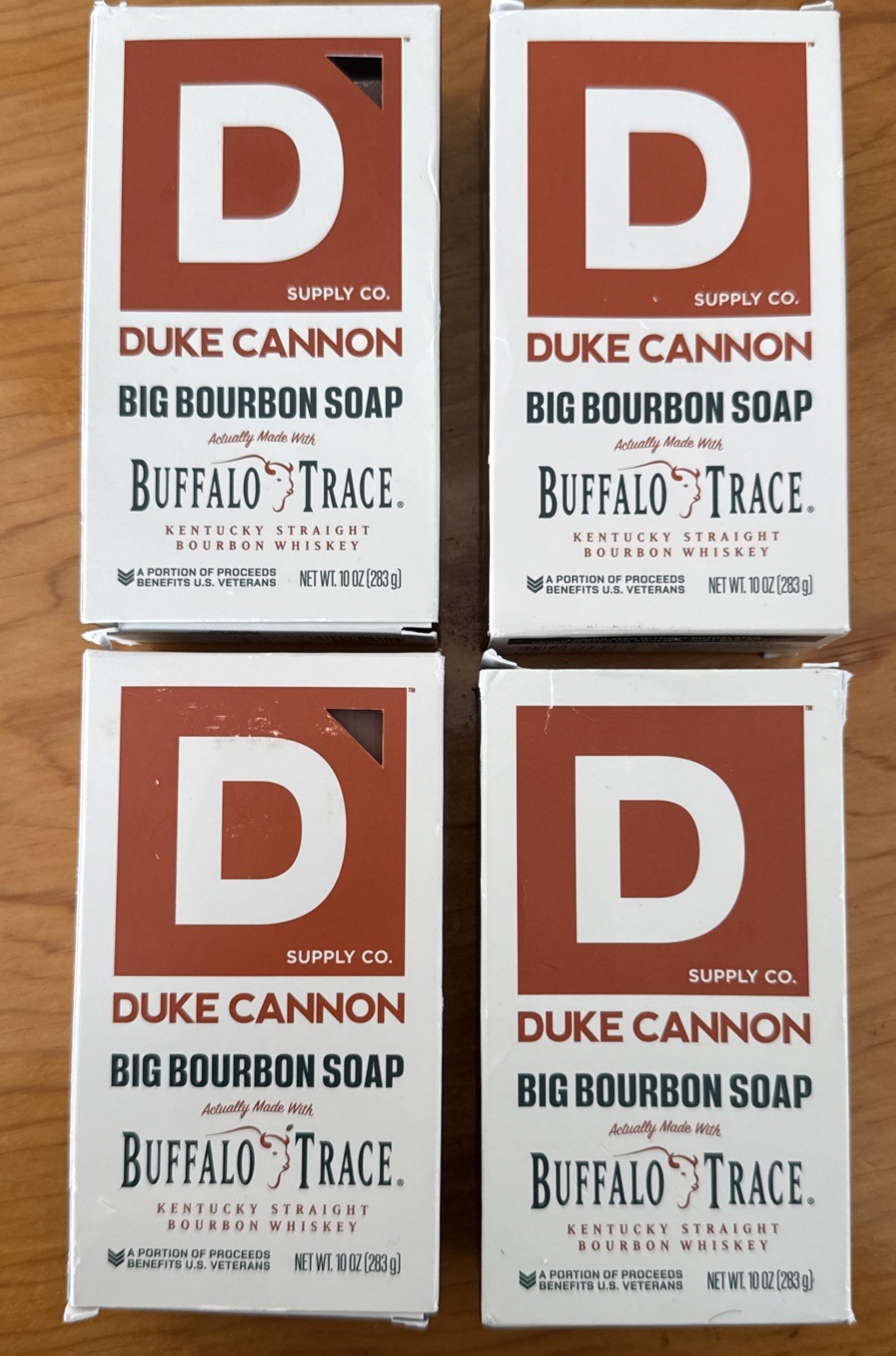 Duke Cannon Buffalo Trace Kentucky Bourbon Soap, 10 Oz. **LOT OF 4**Made In USA!