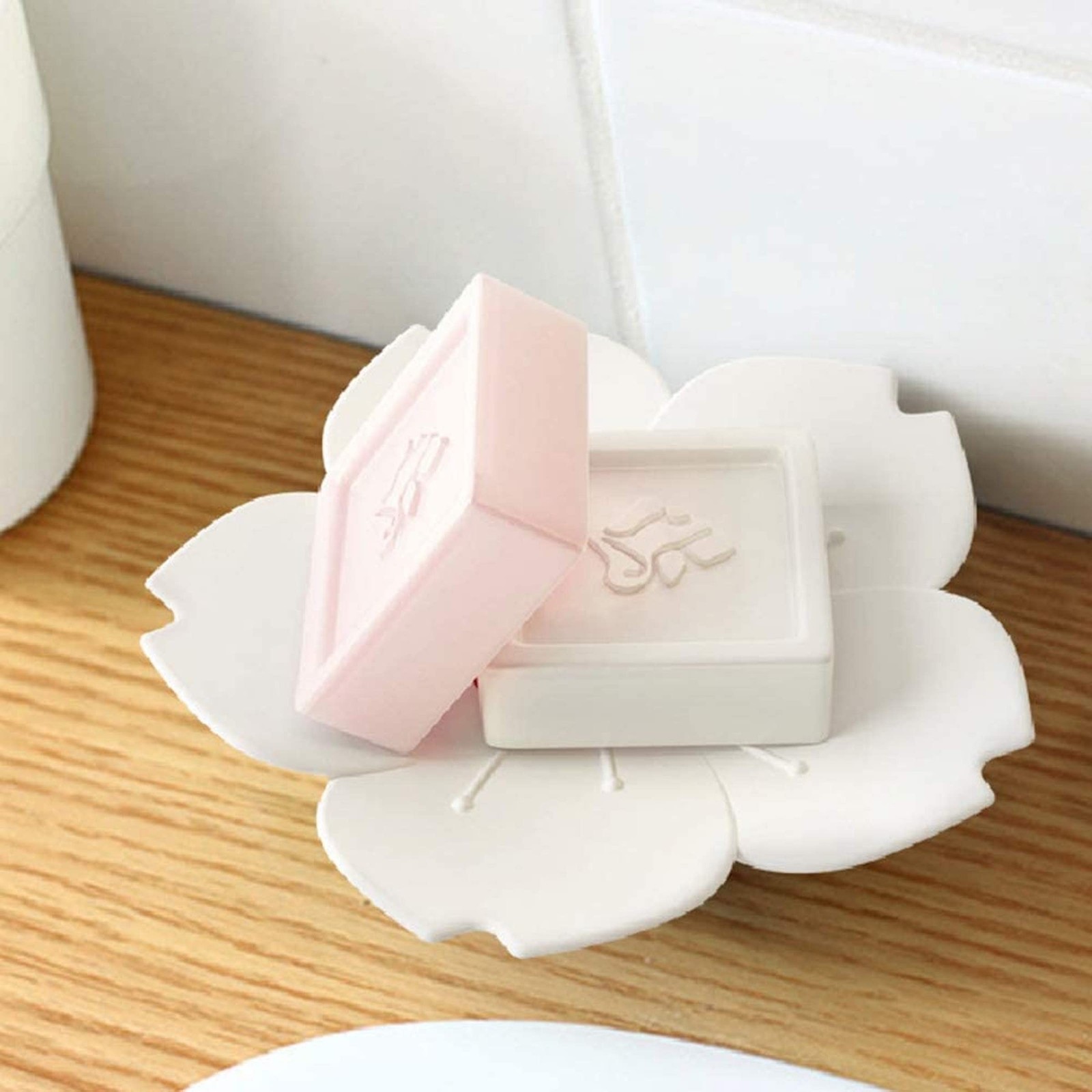 Adorable Pink Peri – 2-Pack Pink Soap Dish for bar soap Lovers | Self drainin…