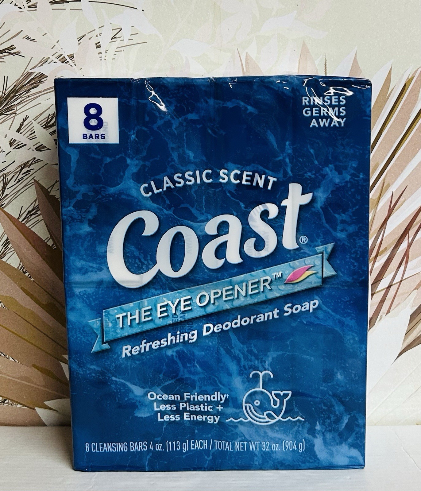 Coast Refreshing Deodorant Bar Soap, for All Skin Types, Classic Scent 8 Bars