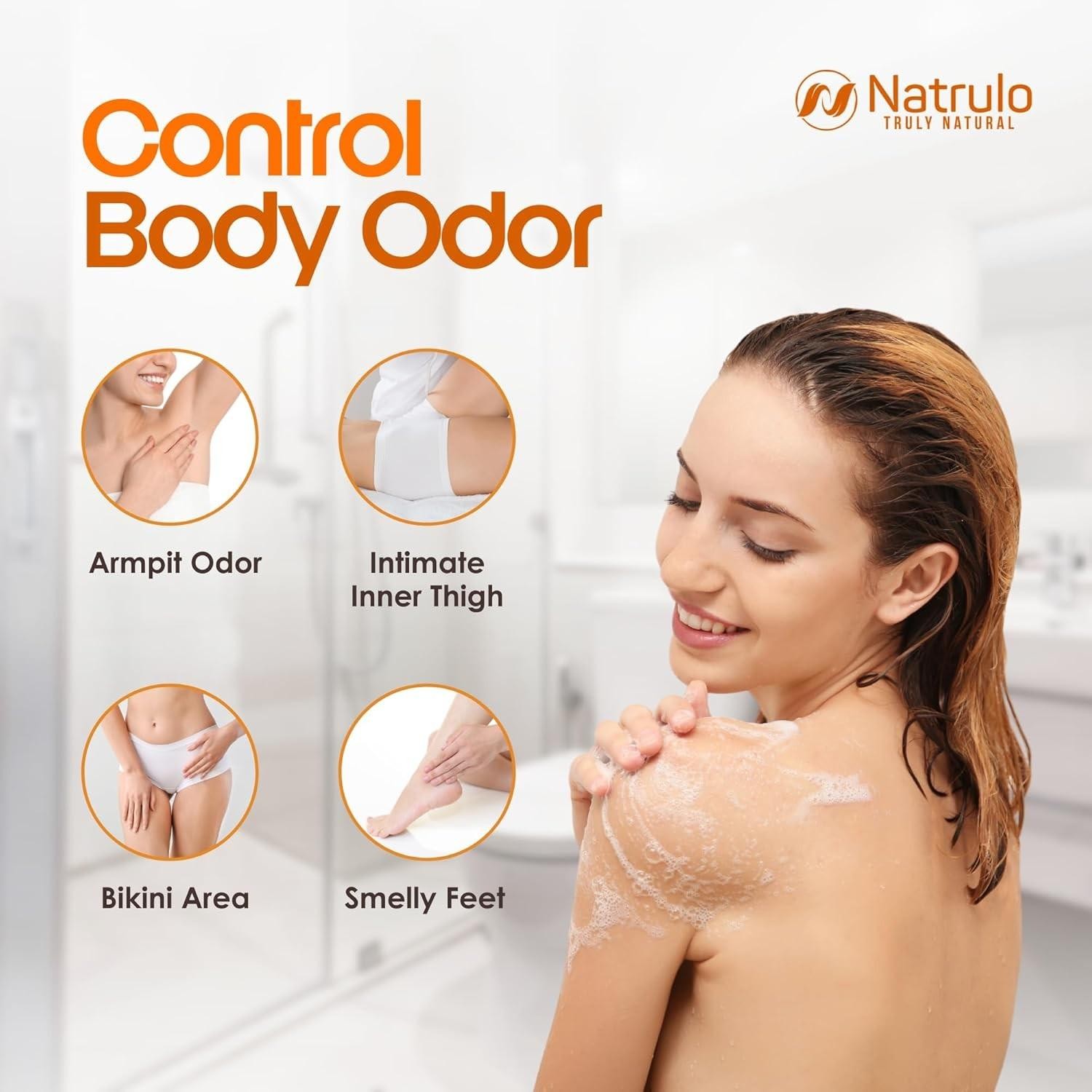 Natrulo Persimmon Soap Bar for Body Odor Control Â Purifying Deodorizing Body