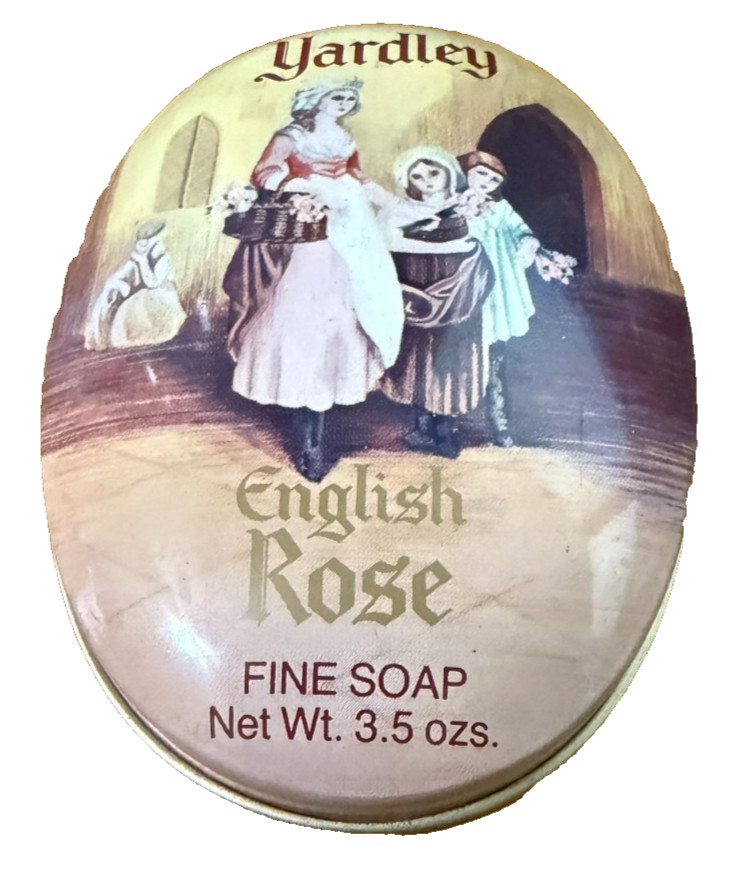 Yardley London English Rose Perfumed Soap In Metal Tin Brand New Sealed Vintage