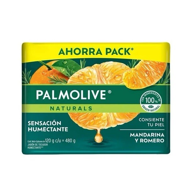 8 JABONES PALMOLIVE MANDARINA Y ROMERO (120g) – 8 PALMOLIVE SOAPS – Made in 🇲🇽