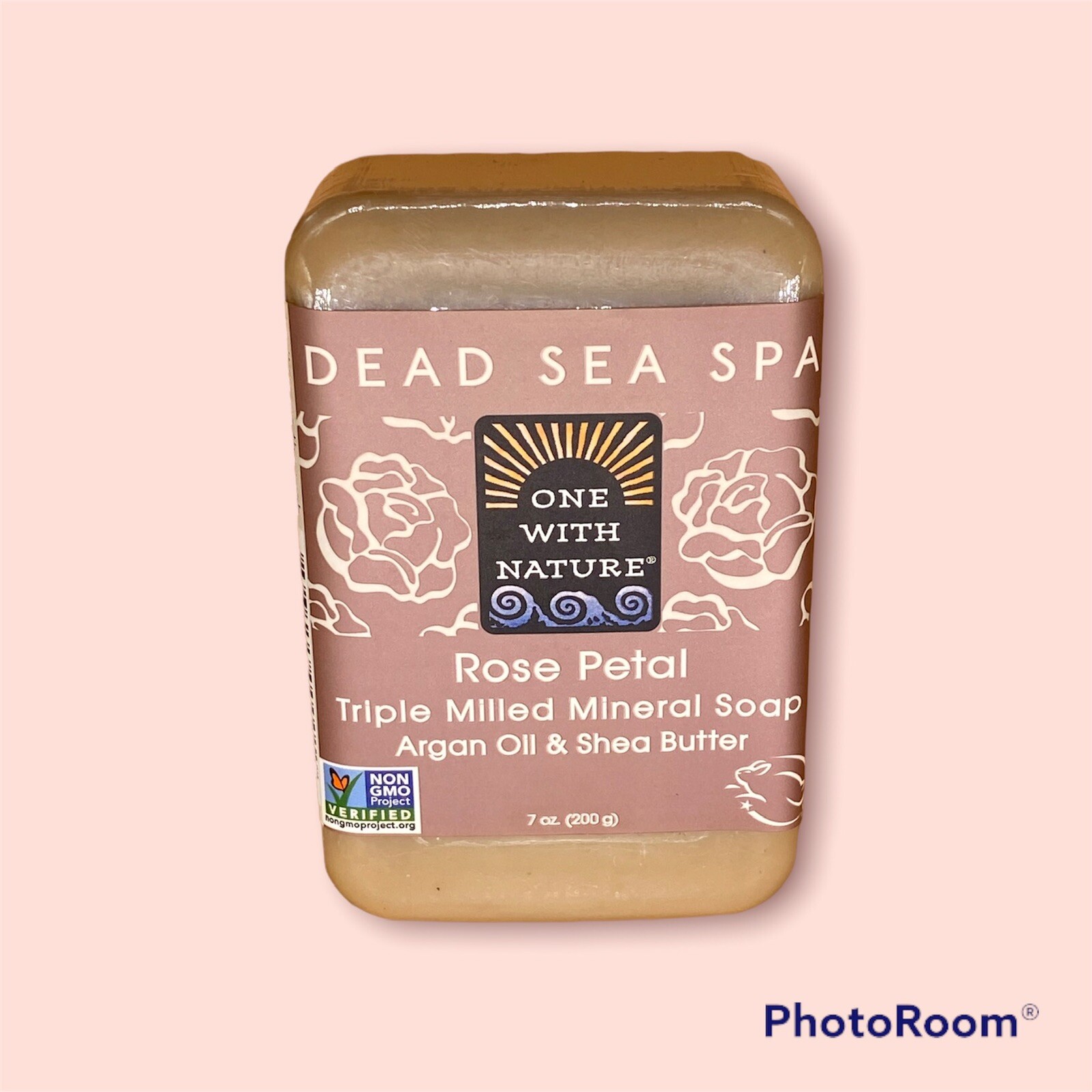 Rose Petal Soap- Dead Sea Minerals, Argan Oil & Shea Butter, and Rose Petals 7oz