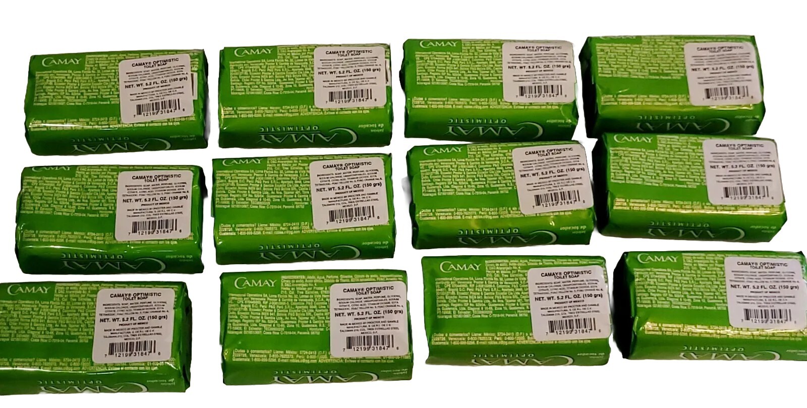 CAMAY SOAP Bar Scent Optimistic 5.25 oz Lot of 12 HTF