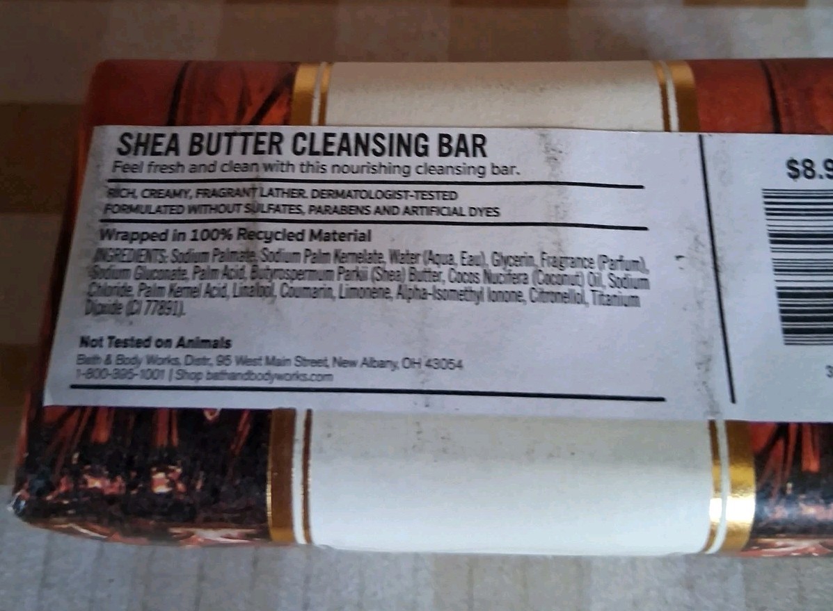 ALL NEW Whiskey Toast Shea Butter Cleansing Bar 5 oz Bath & Body Works