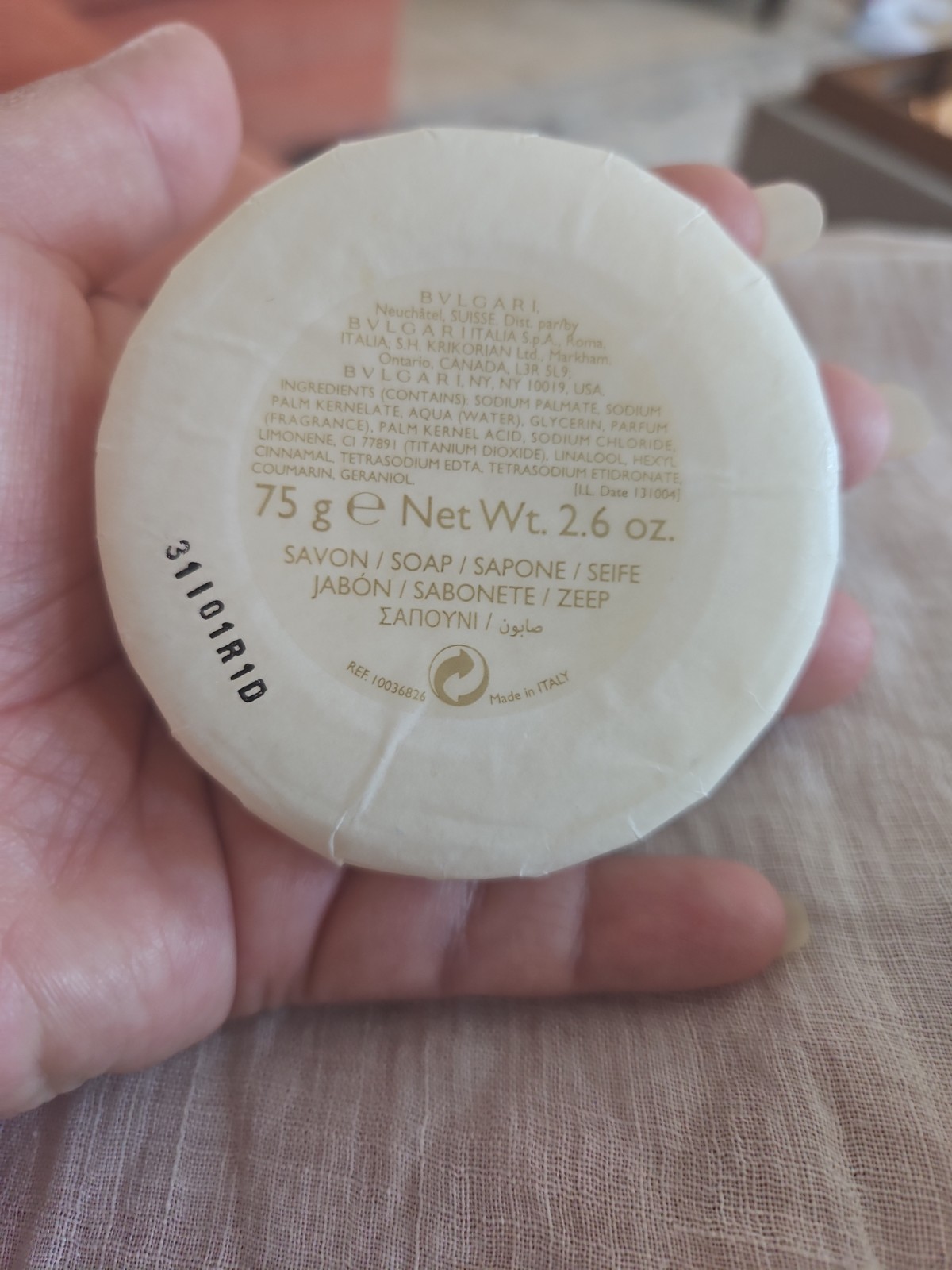 New Bvlgari Eau Parfumee au the vert 2.6 oz Soap Savon