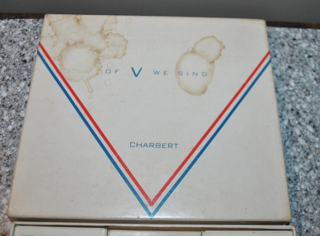 Vintage WW2 Victory Day Charbert 12 Cake Soap Bars Allied Forces “Of V we sing”