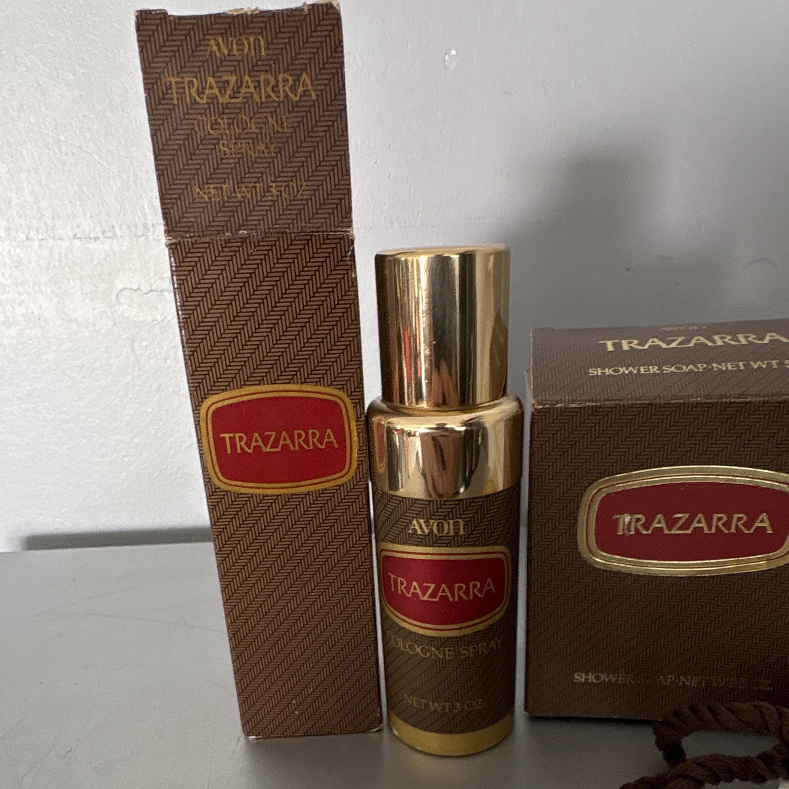 Avon Trazarra Beige Body Bar Soap on a Rope,PLEASE READ DESCRIPTION