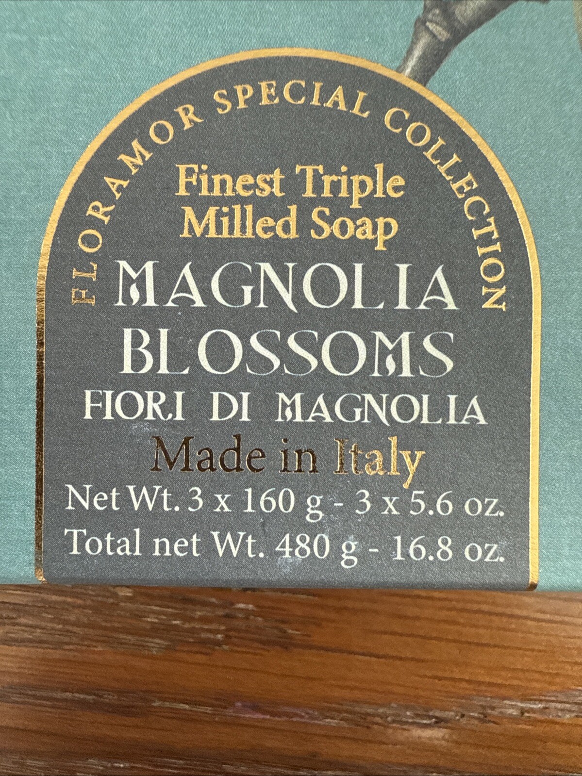 3 Soaps Floramor Firenze Magnolia BLOSSOMS Triple Milled Soap Made In Italy