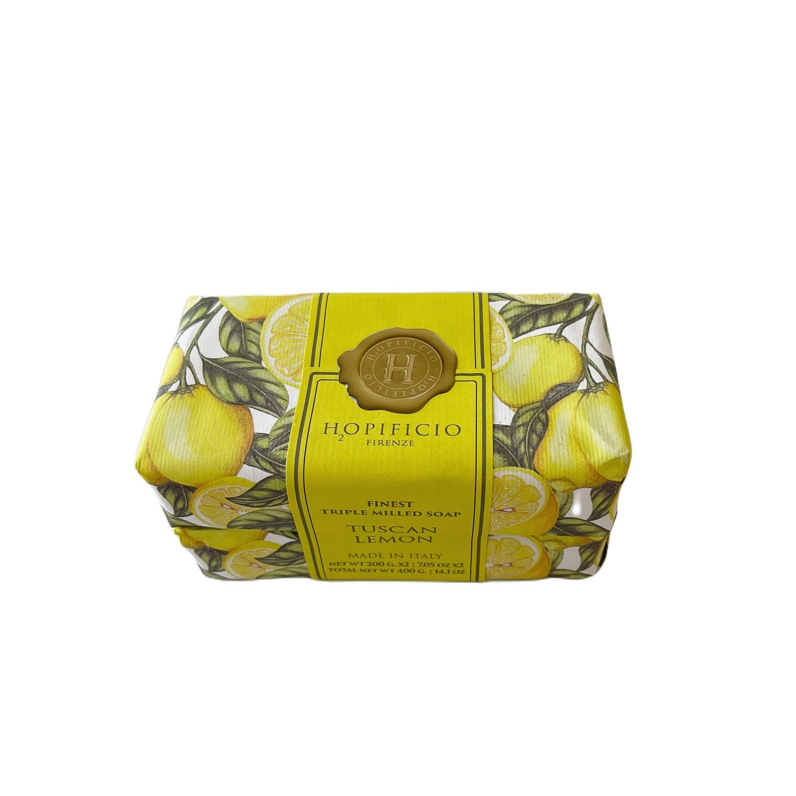 Firenze Set of 7.05 OzFinest Triple Milled Soap, Made In Italy (Tuscan Lemon)