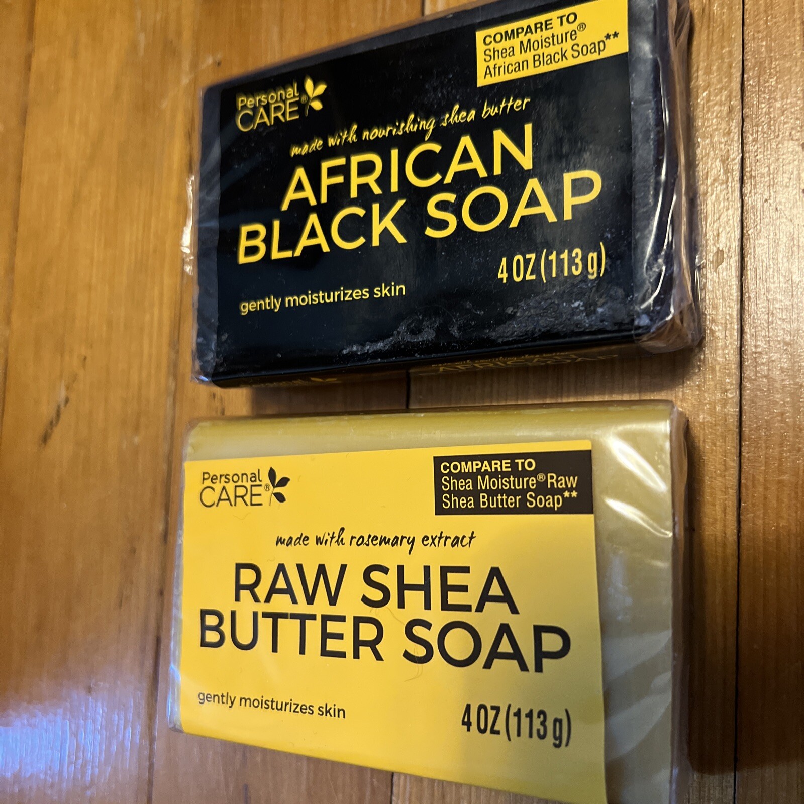 Personal Care African Black Soap and Shea Butter Soap 4oz BARS QUANTITY OF 2